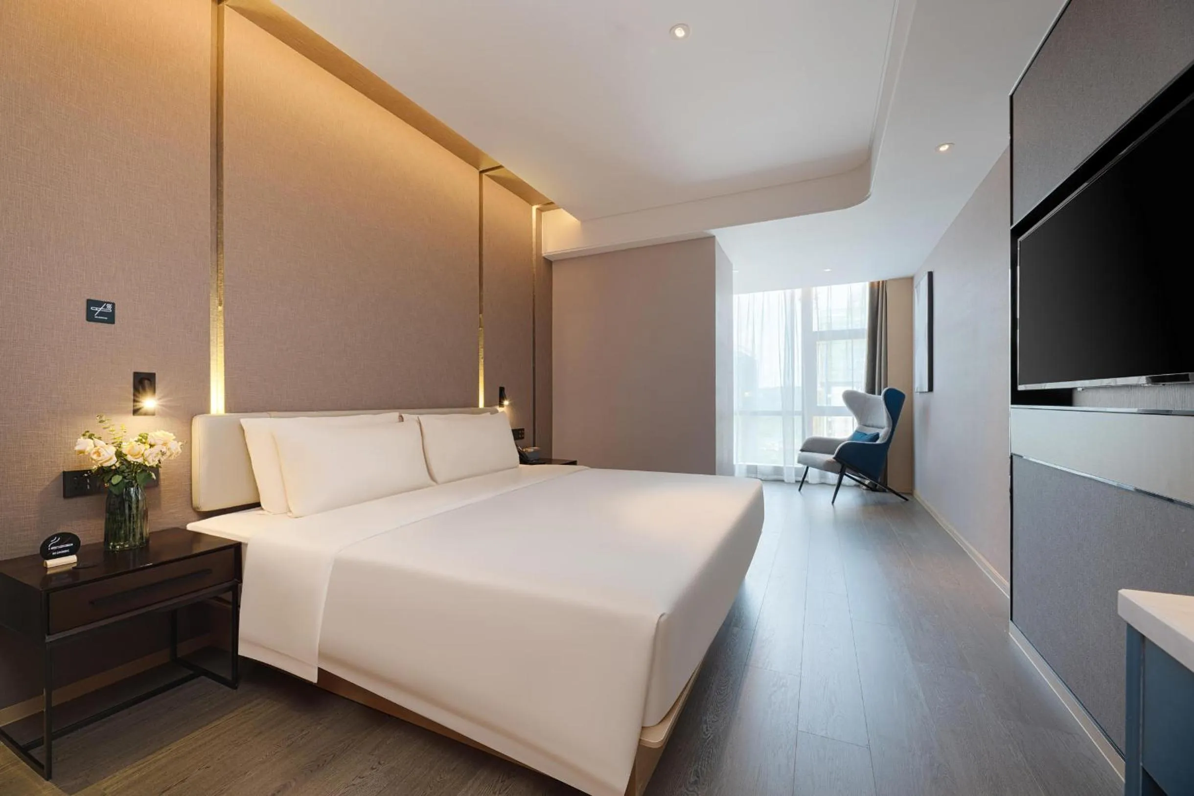 Bed in Atour Hotel Nanning Wuxiang Headquarter Base