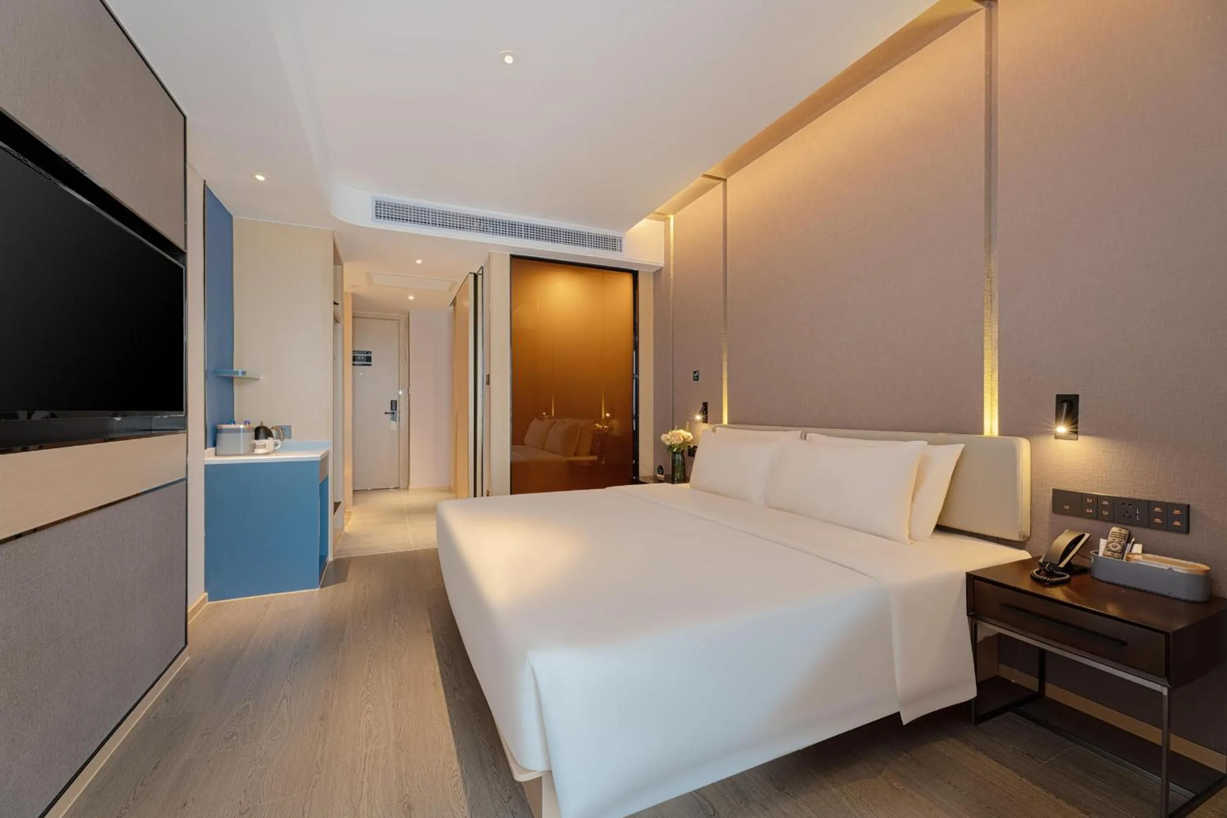 Bed in Atour Hotel Nanning Wuxiang Headquarter Base