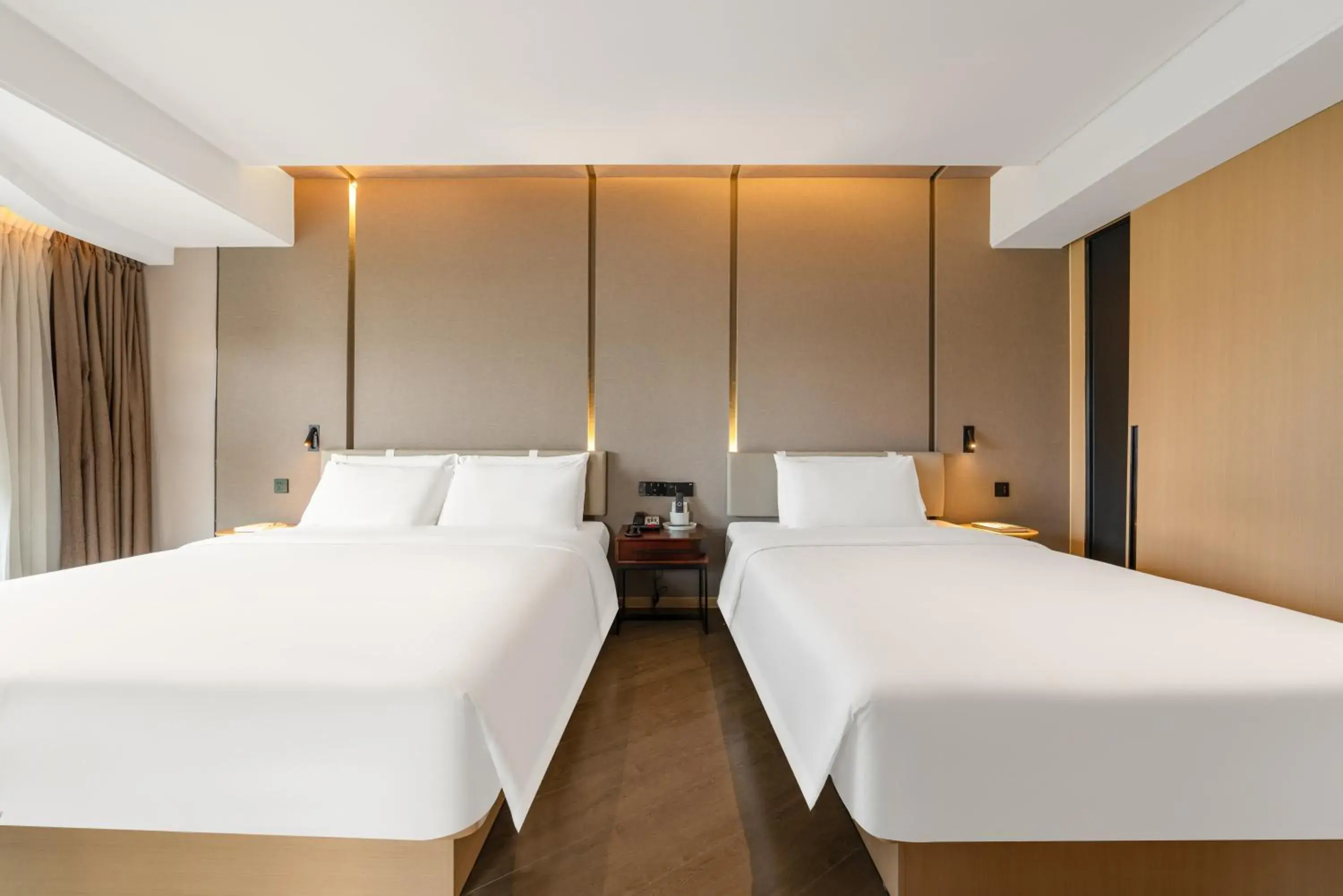 Bedroom, Bed in Atour Hotel Chongqing Yongchuan High-Speed Xinglong Lake Bedroom, Bed in Atour Hotel Chongqing Yongchuan High-Speed Xinglong Lake