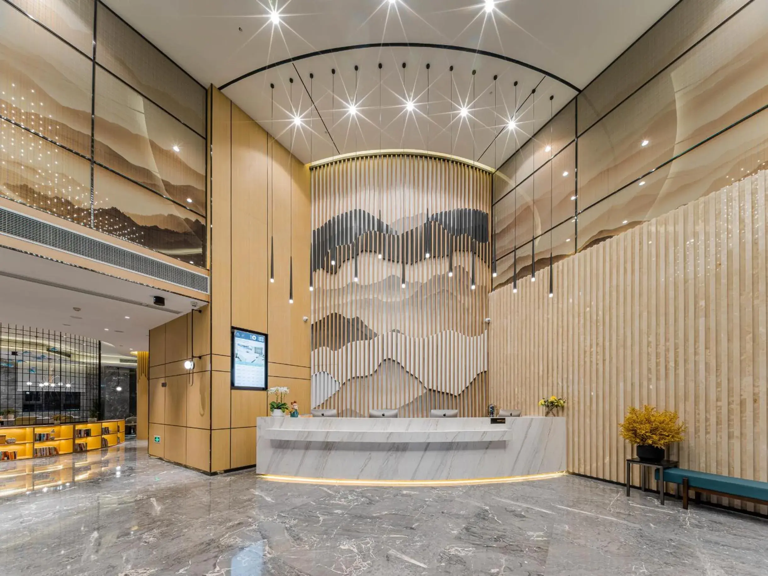 Lobby or reception in Atour Hotel Chongqing Nanping Pedestrain Street Lobby or reception in Atour Hotel Chongqing Nanping Pedestrain Street