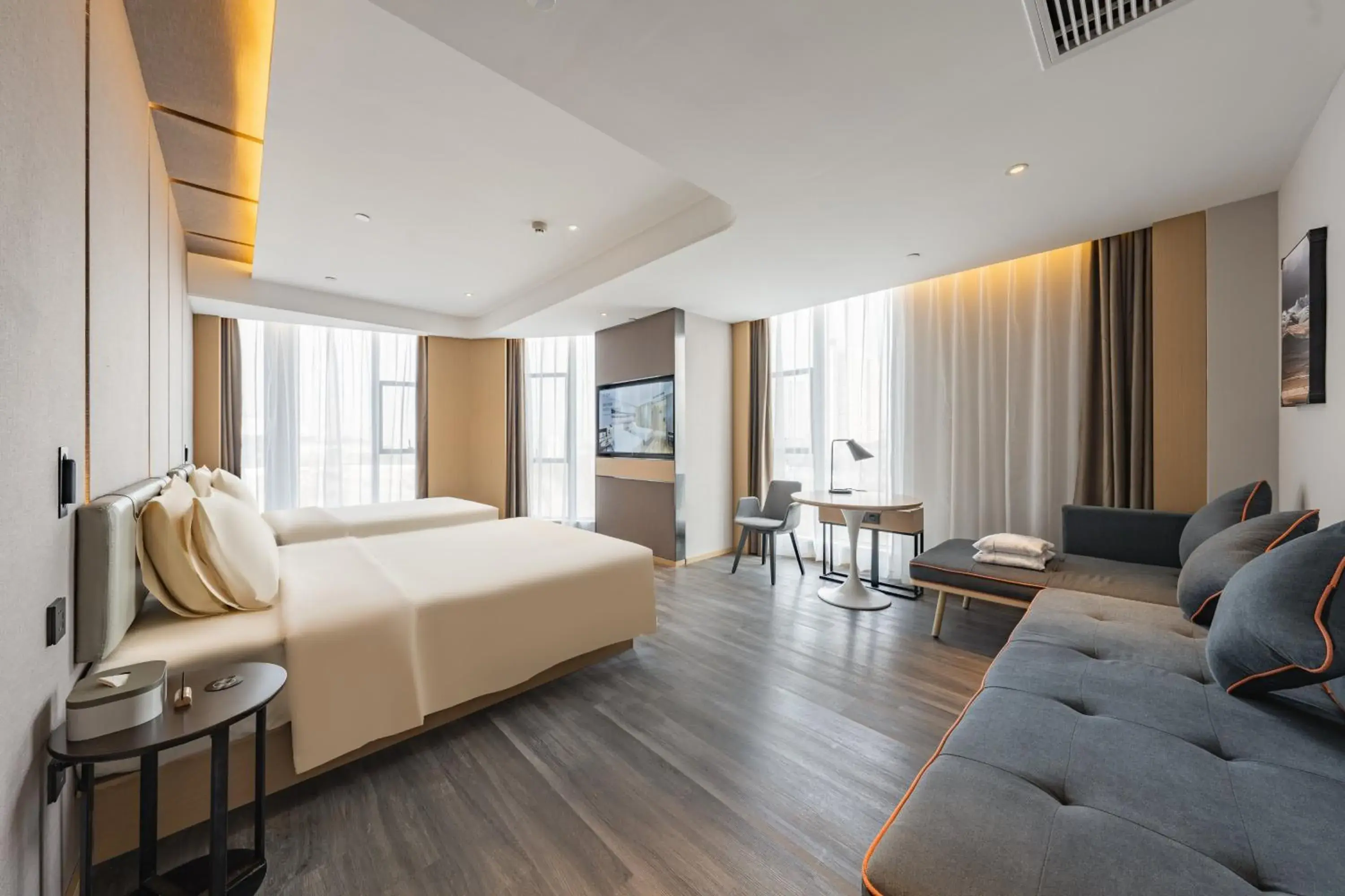 Bed in Atour Hotel Chongqing West Station Bed in Atour Hotel Chongqing West Station