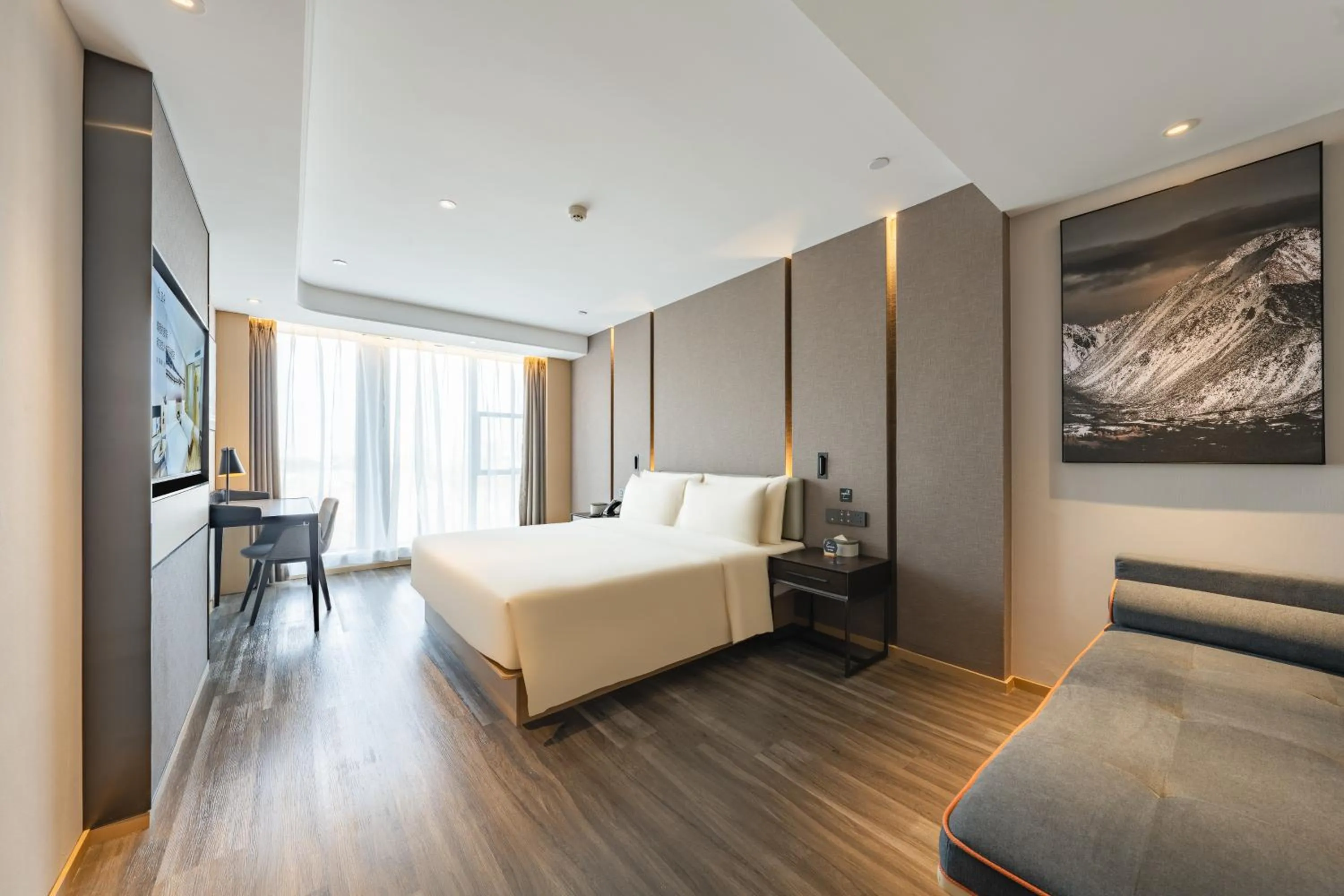 Bed in Atour Hotel Chongqing West Station