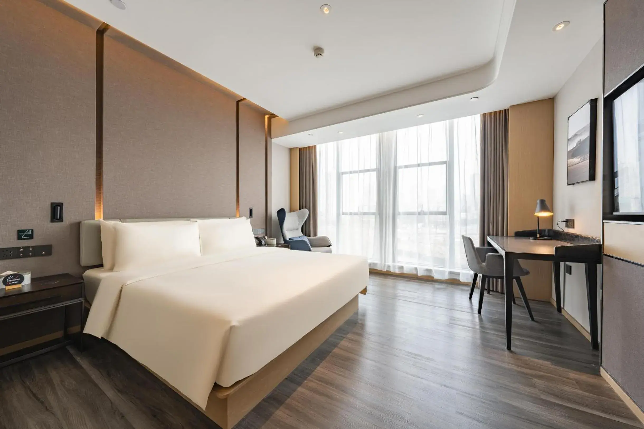 Bed in Atour Hotel Chongqing West Station Bed in Atour Hotel Chongqing West Station