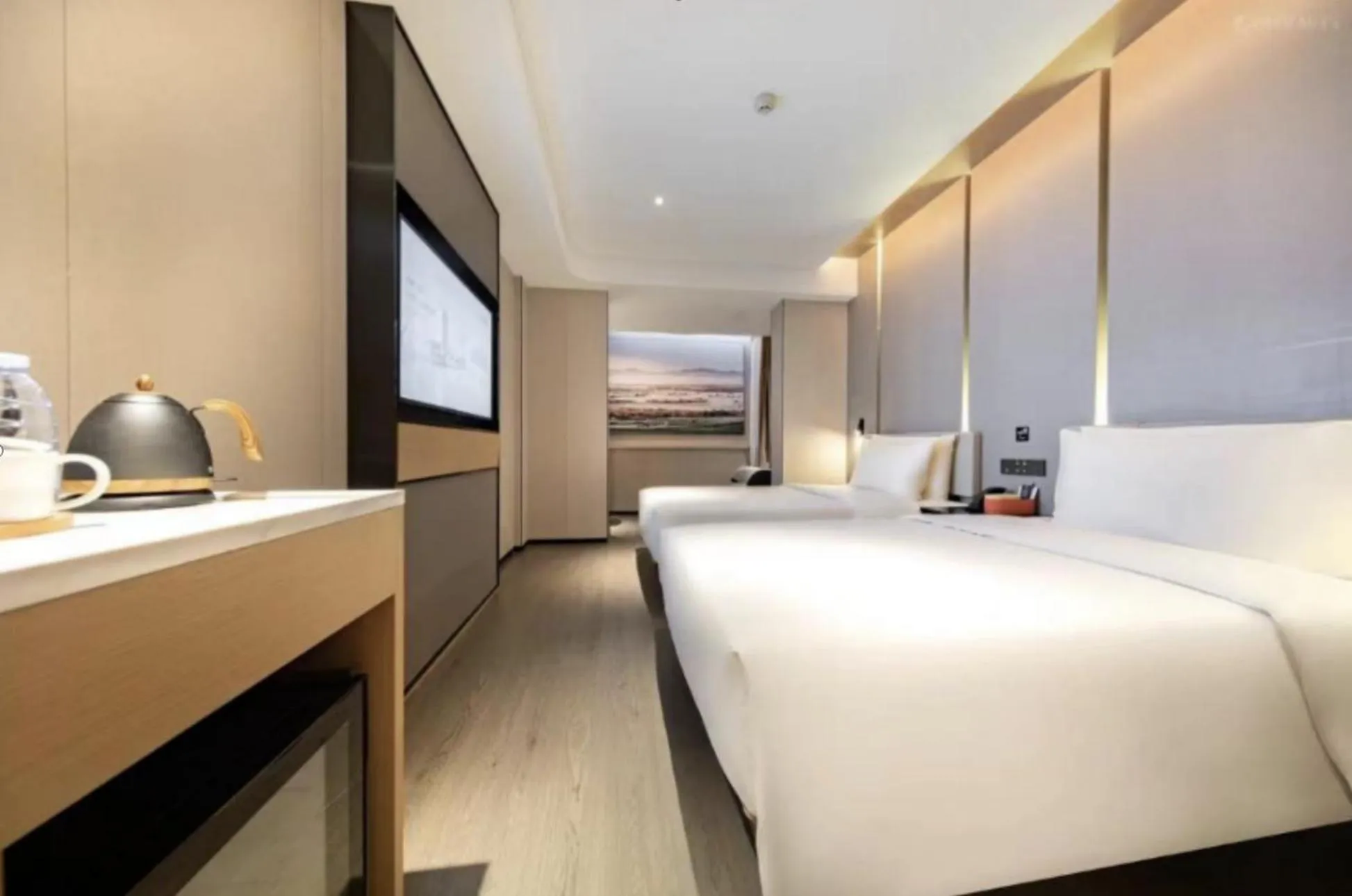 Bed in Chengdu Consulate Road, Sichuan University Wangjiang Campus Atour Hotel