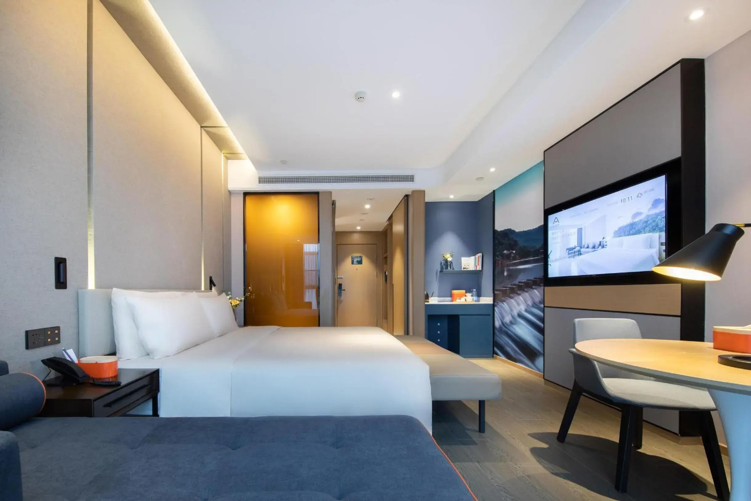 Photo of the whole room, Bed in Atour Hotel Meishan Government Affairs Center Photo of the whole room, Bed in Atour Hotel Meishan Government Affairs Center