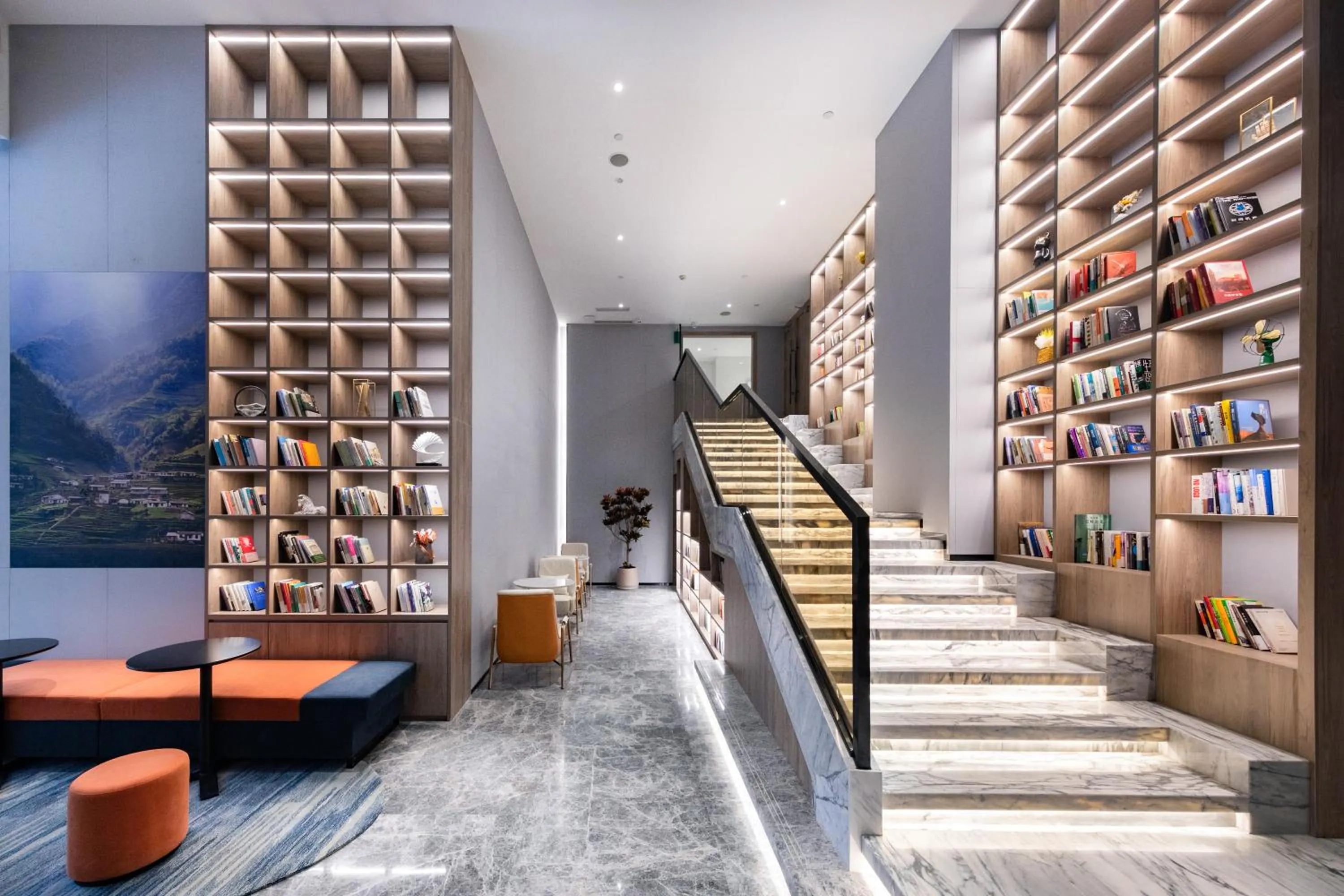 Library in Atour Hotel Meishan Government Affairs Center