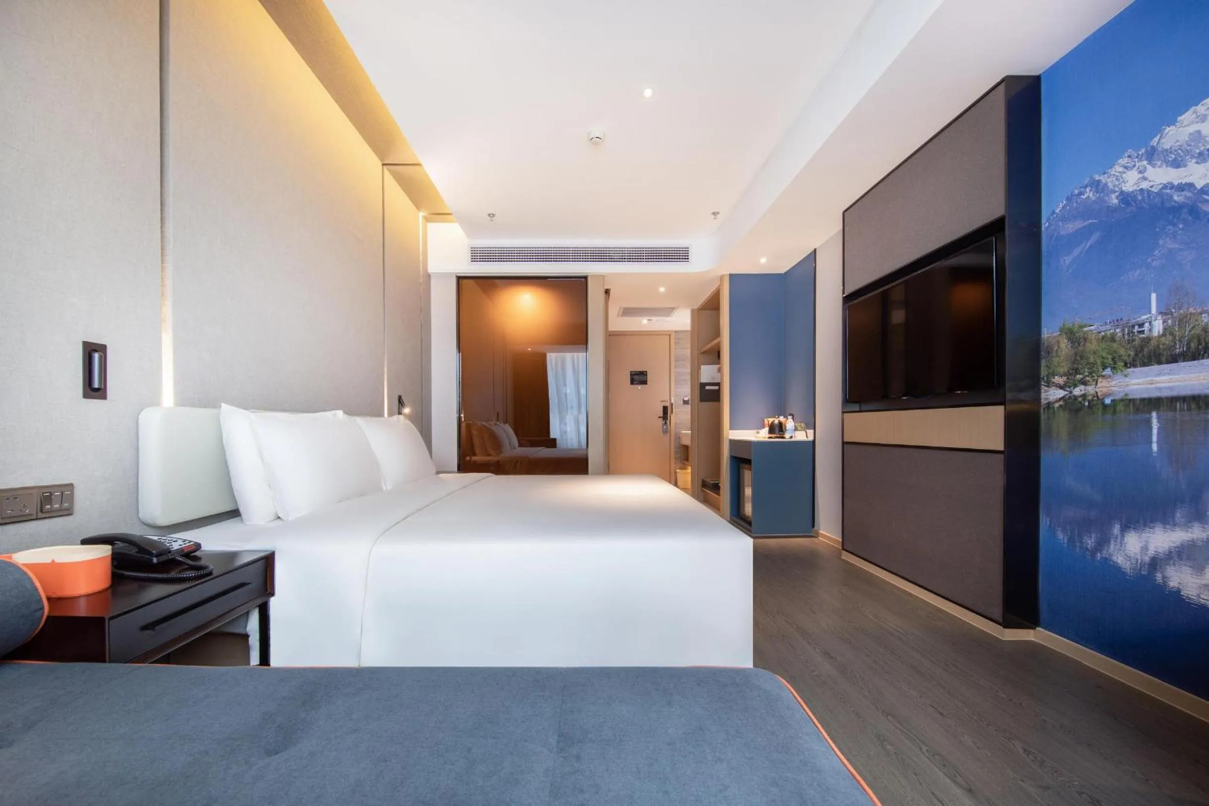 Bed in Atour Hotel Kunming Economic Development Zone