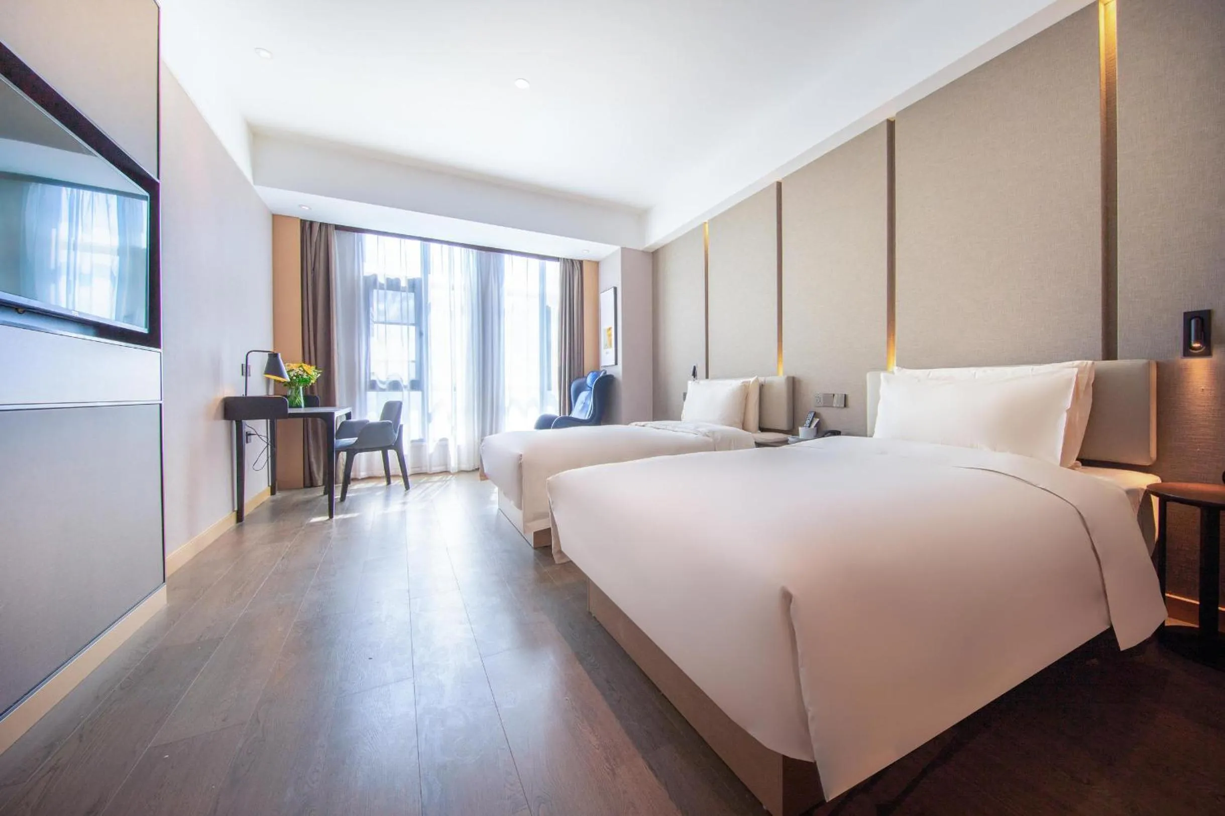 Bed in Atour Hotel Kunming City Government Xishan Dianchi Lake