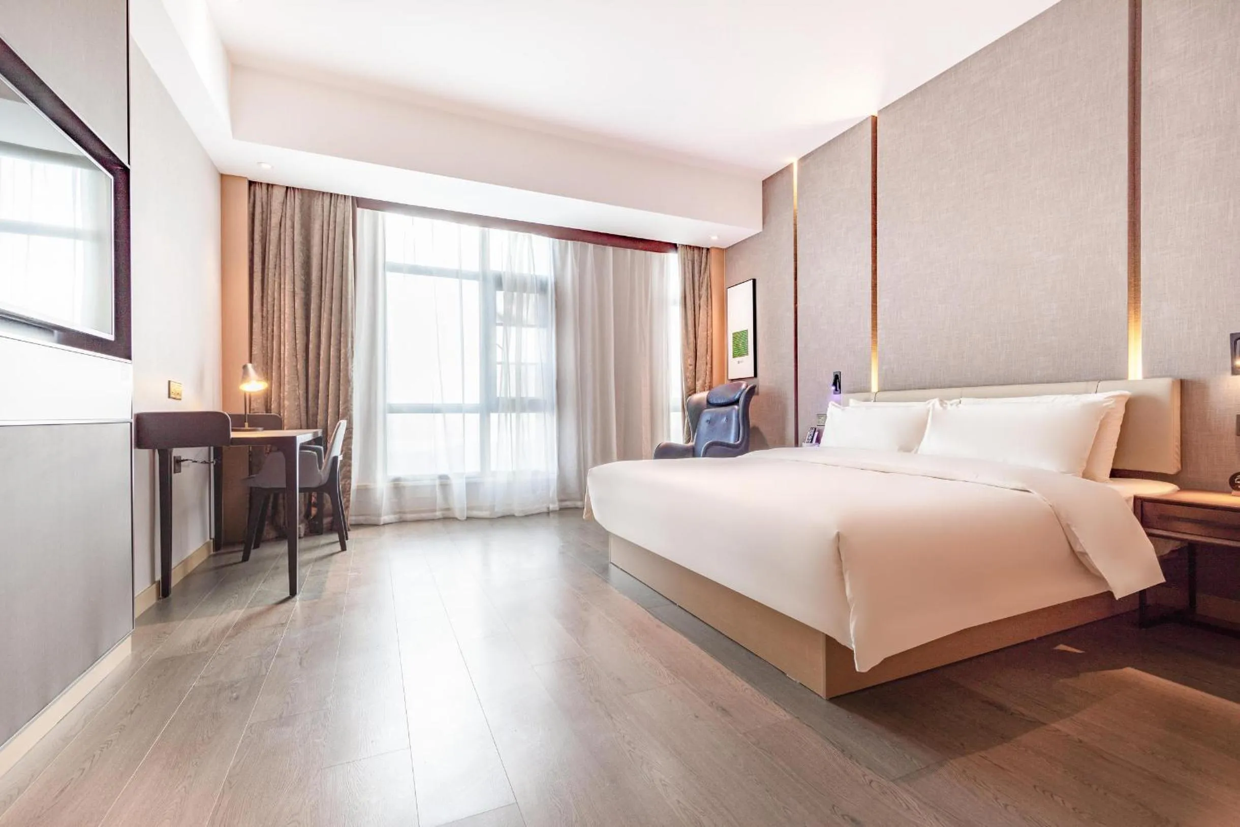 Bed in Atour Hotel Kunming City Government Xishan Dianchi Lake