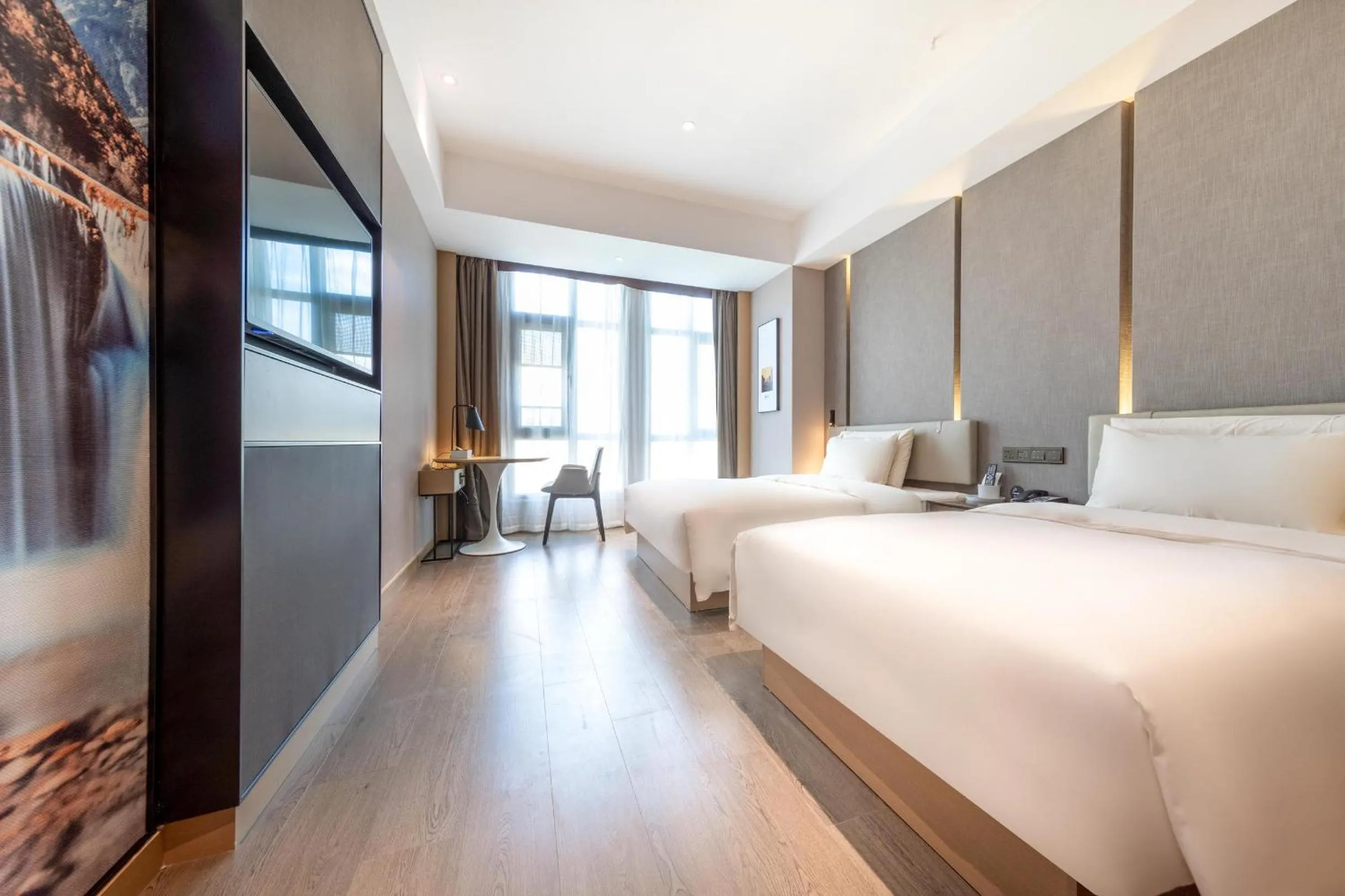 Bed in Atour Hotel Kunming City Government Xishan Dianchi Lake