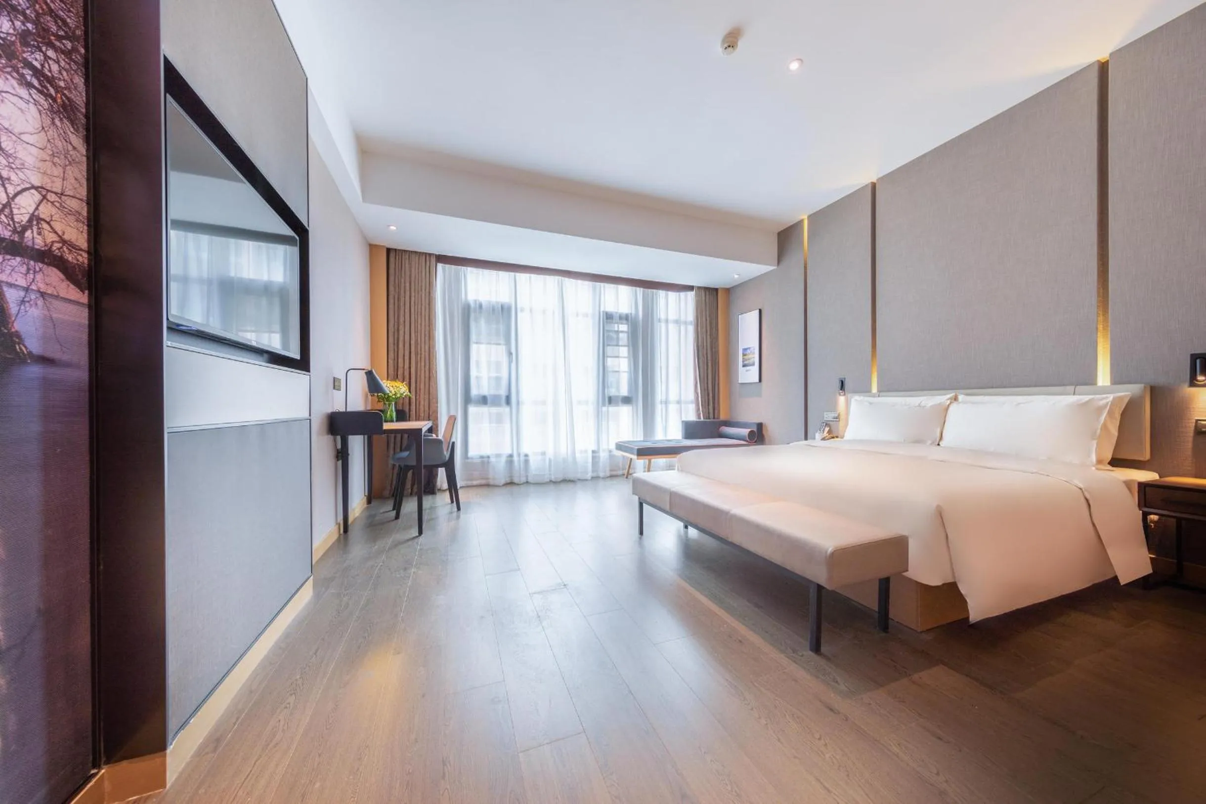 Bed in Atour Hotel Kunming City Government Xishan Dianchi Lake