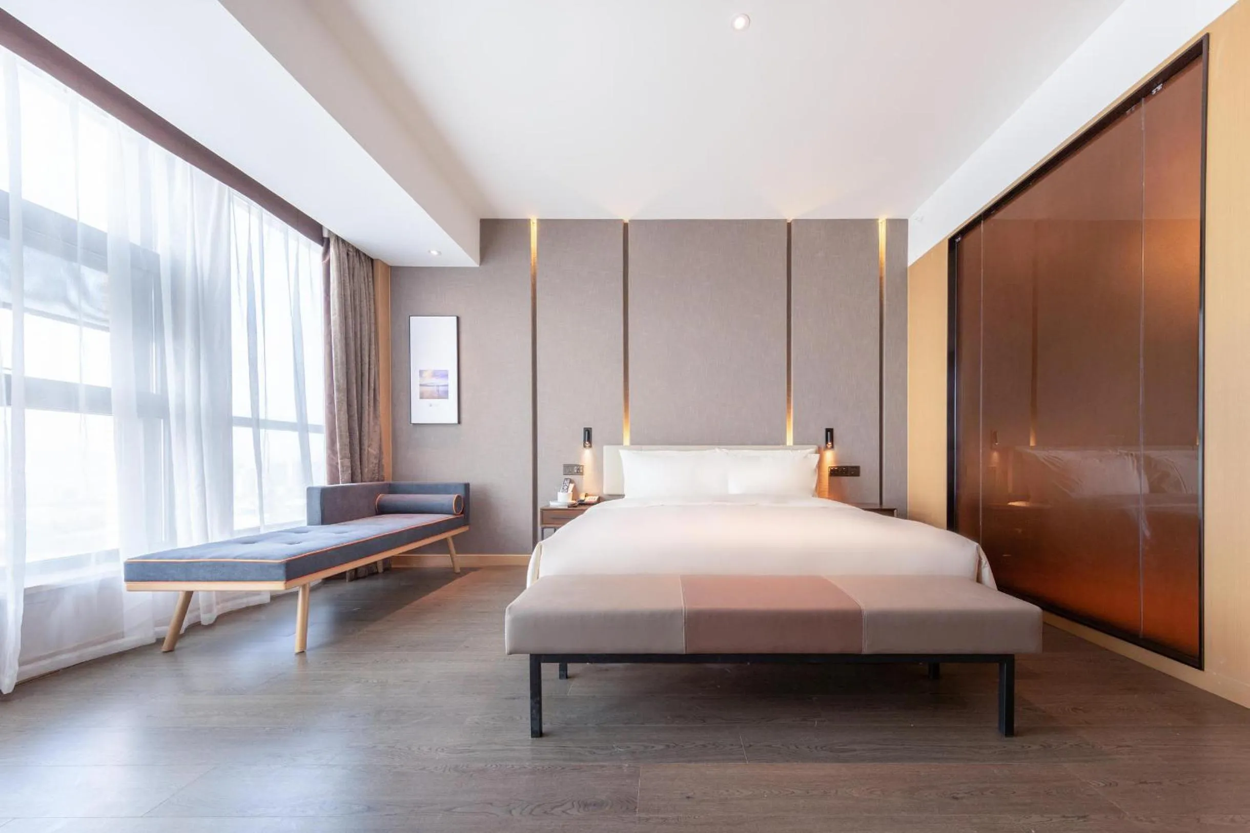 Bed in Atour Hotel Kunming City Government Xishan Dianchi Lake