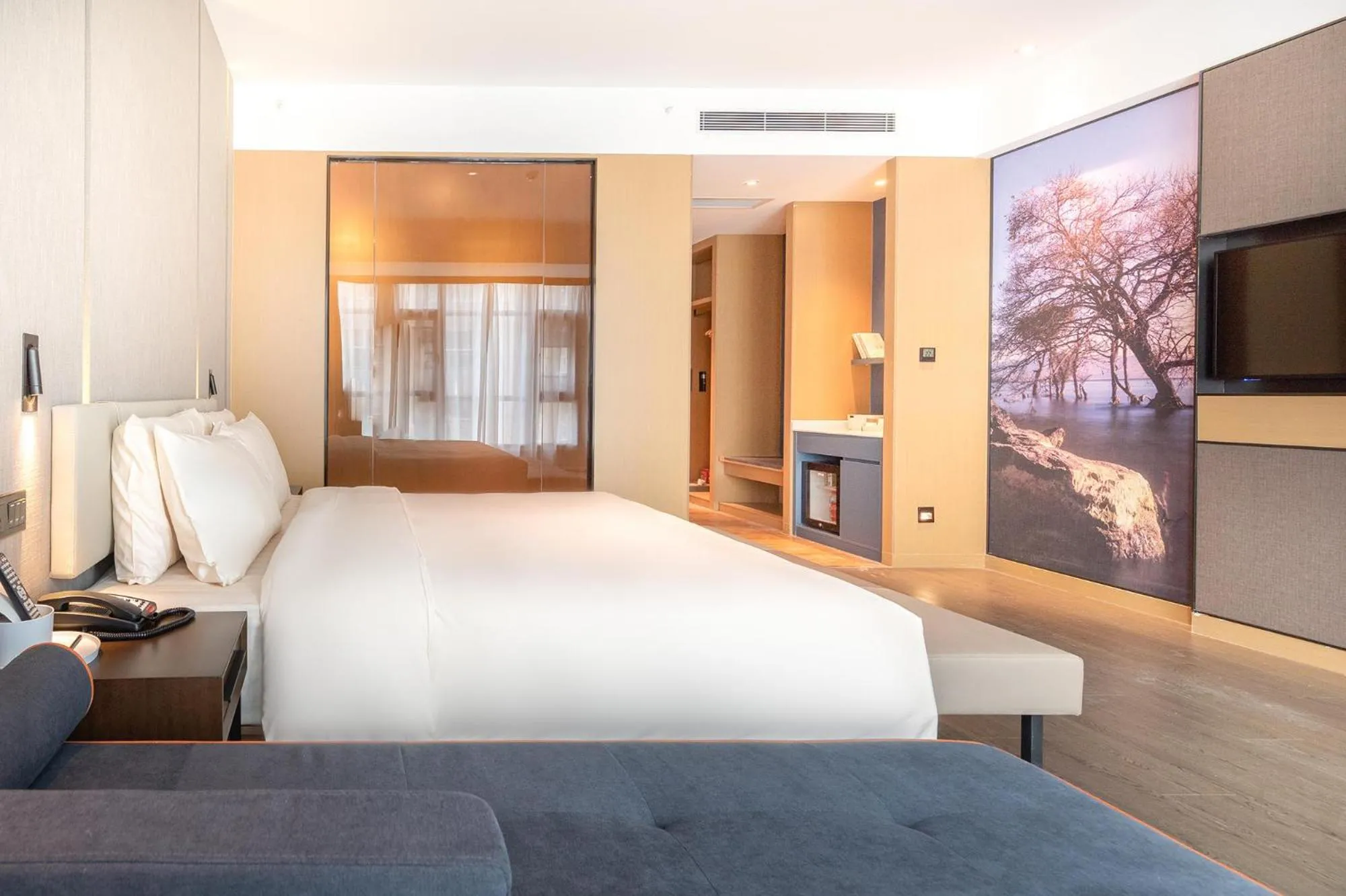 Bed in Atour Hotel Kunming City Government Xishan Dianchi Lake