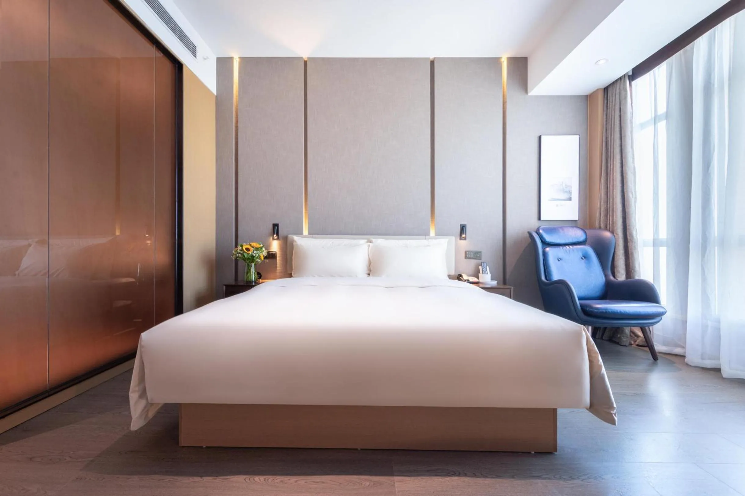 Bed in Atour Hotel Kunming City Government Xishan Dianchi Lake