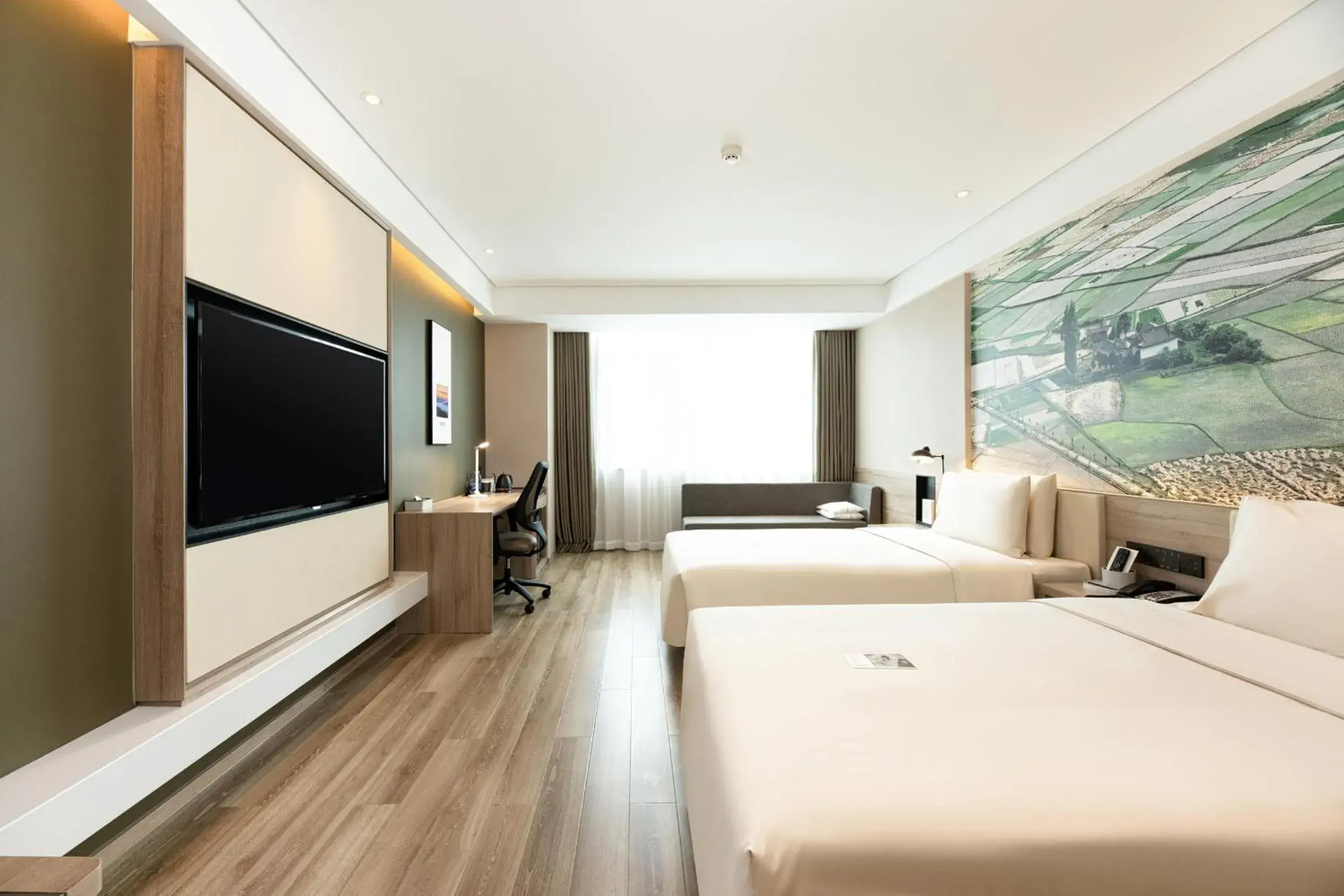 Bed in Atour Hotel Xian Xianyang International Airport Bed in Atour Hotel Xian Xianyang International Airport