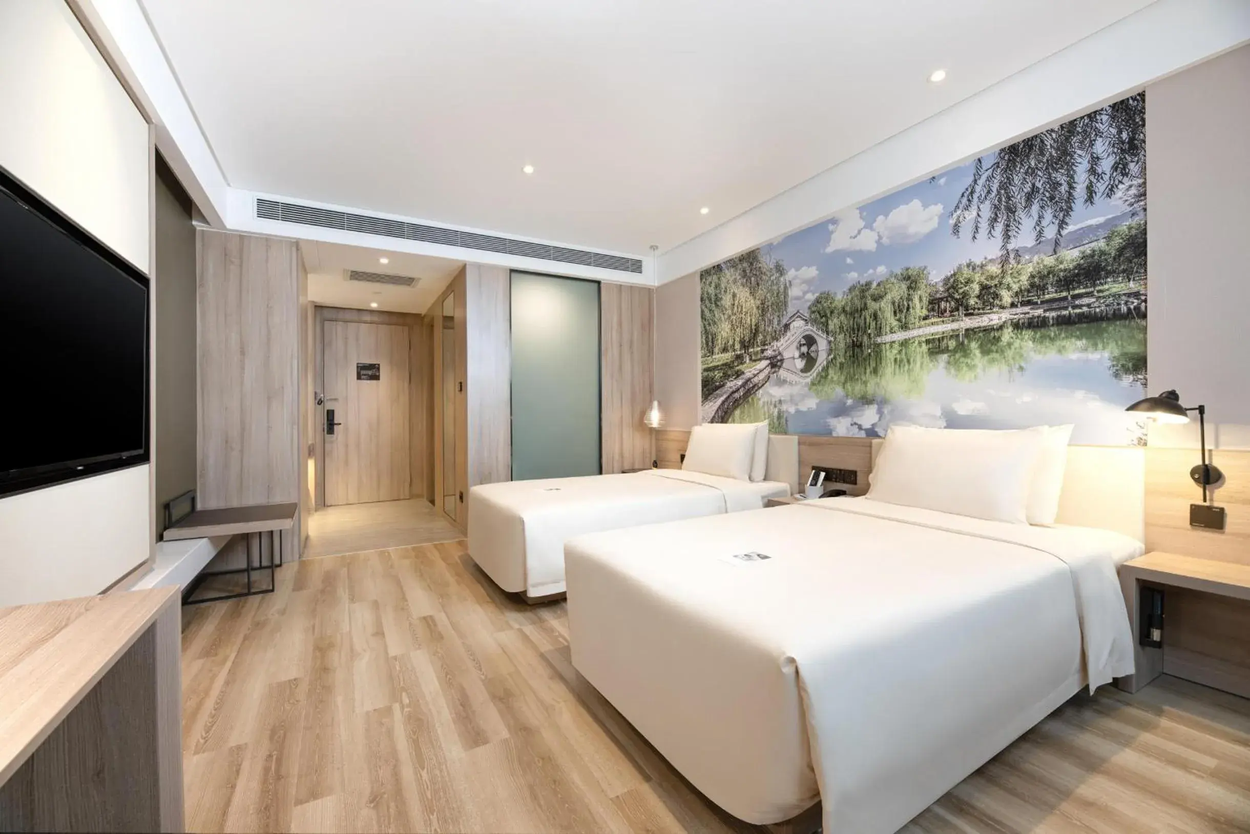 Bed in Atour Hotel Xian Xianyang International Airport Bed in Atour Hotel Xian Xianyang International Airport