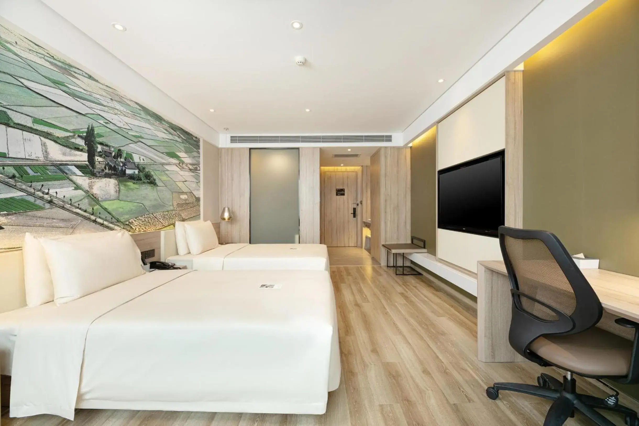 Bed in Atour Hotel Xian Xianyang International Airport Bed in Atour Hotel Xian Xianyang International Airport