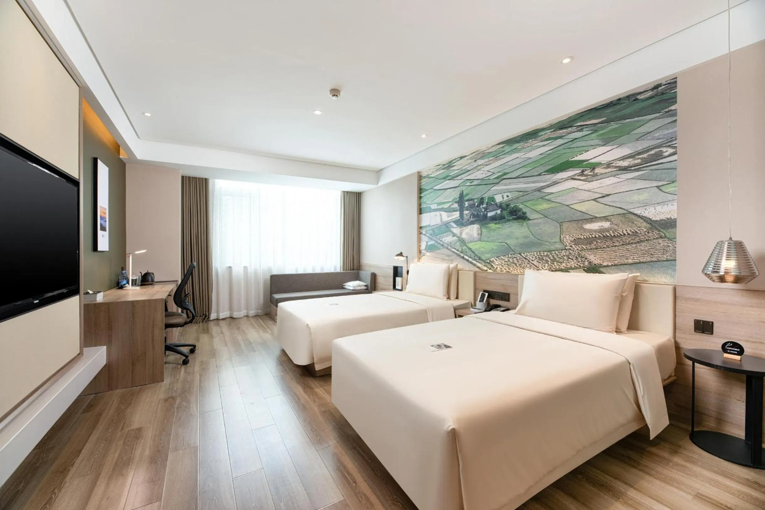 Bed in Atour Hotel Xian Xianyang International Airport