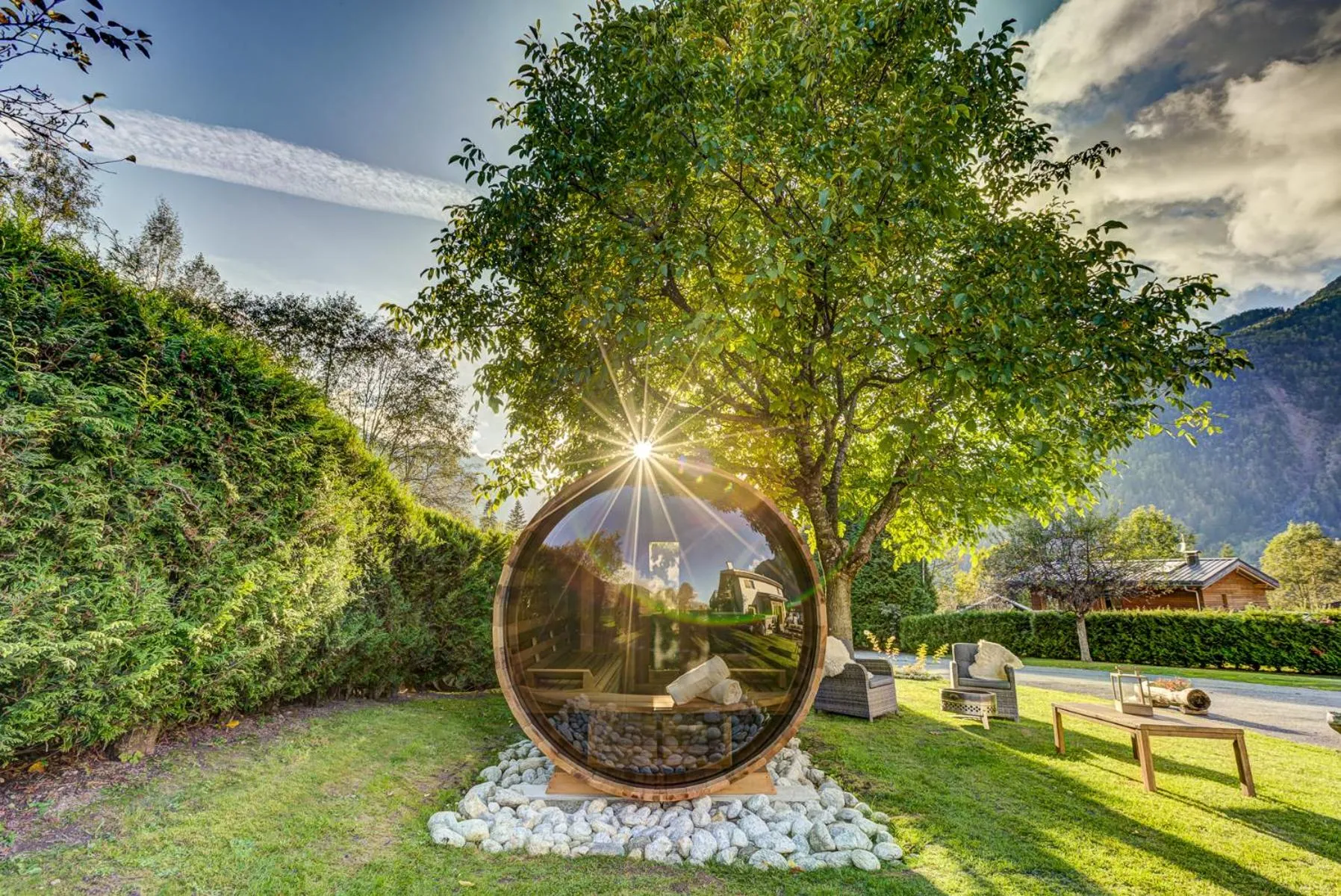 Sauna in Chalet Tissières