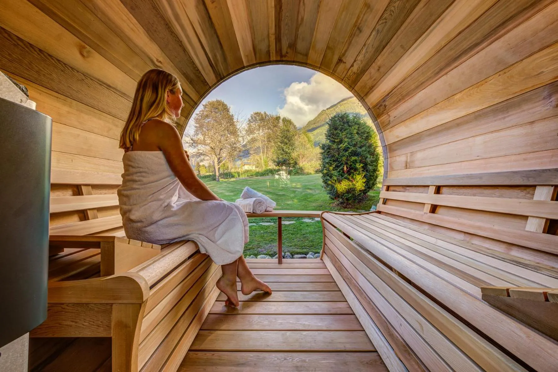 Sauna in Chalet Tissières