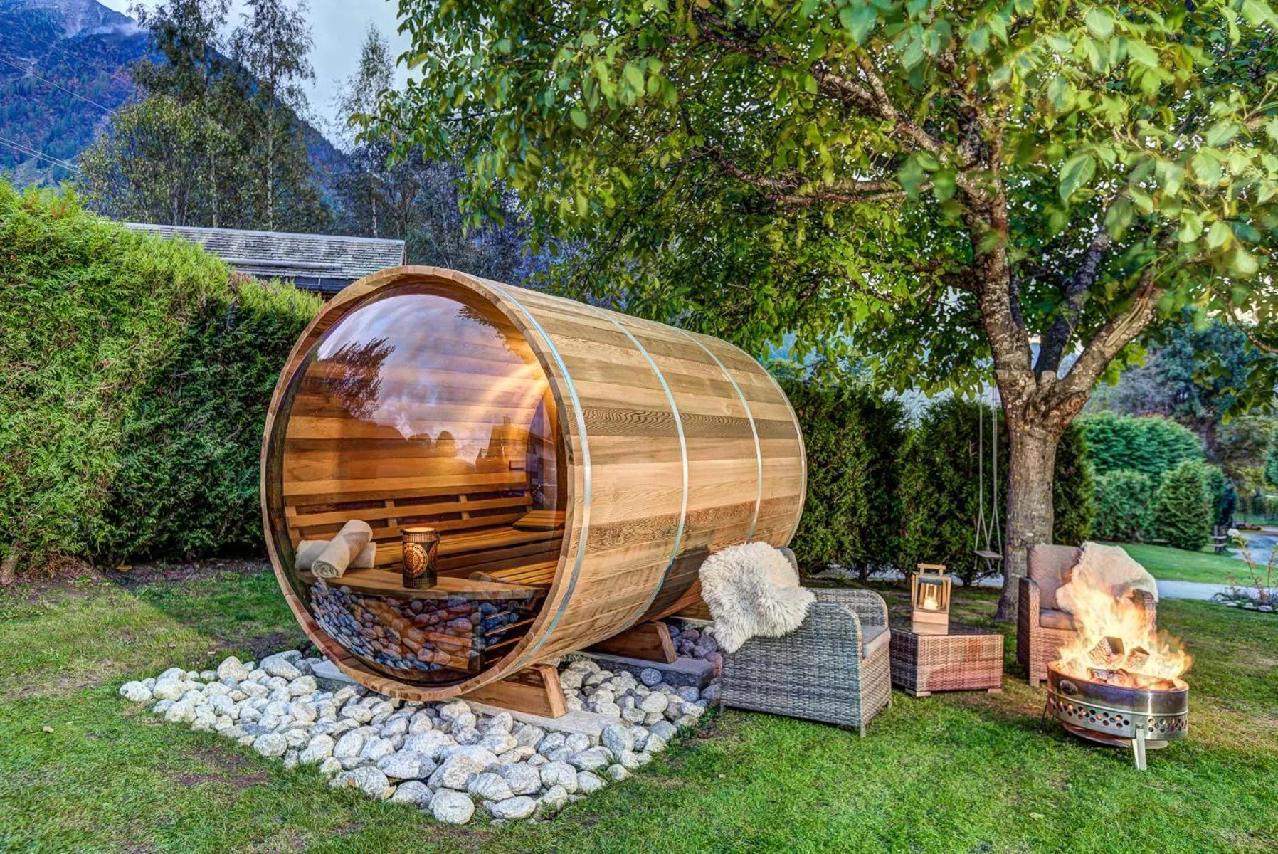 Sauna in Chalet Tissières