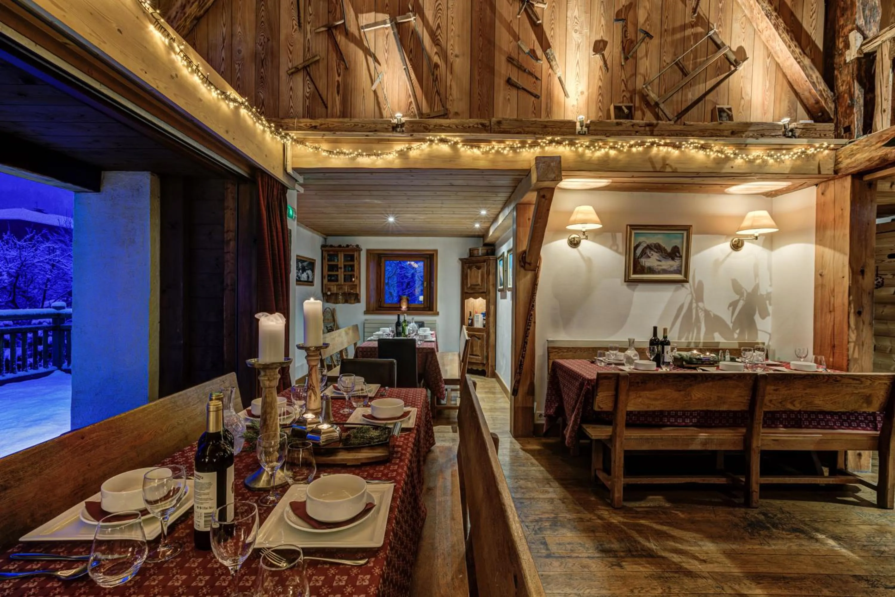 Dining area in Chalet Tissières