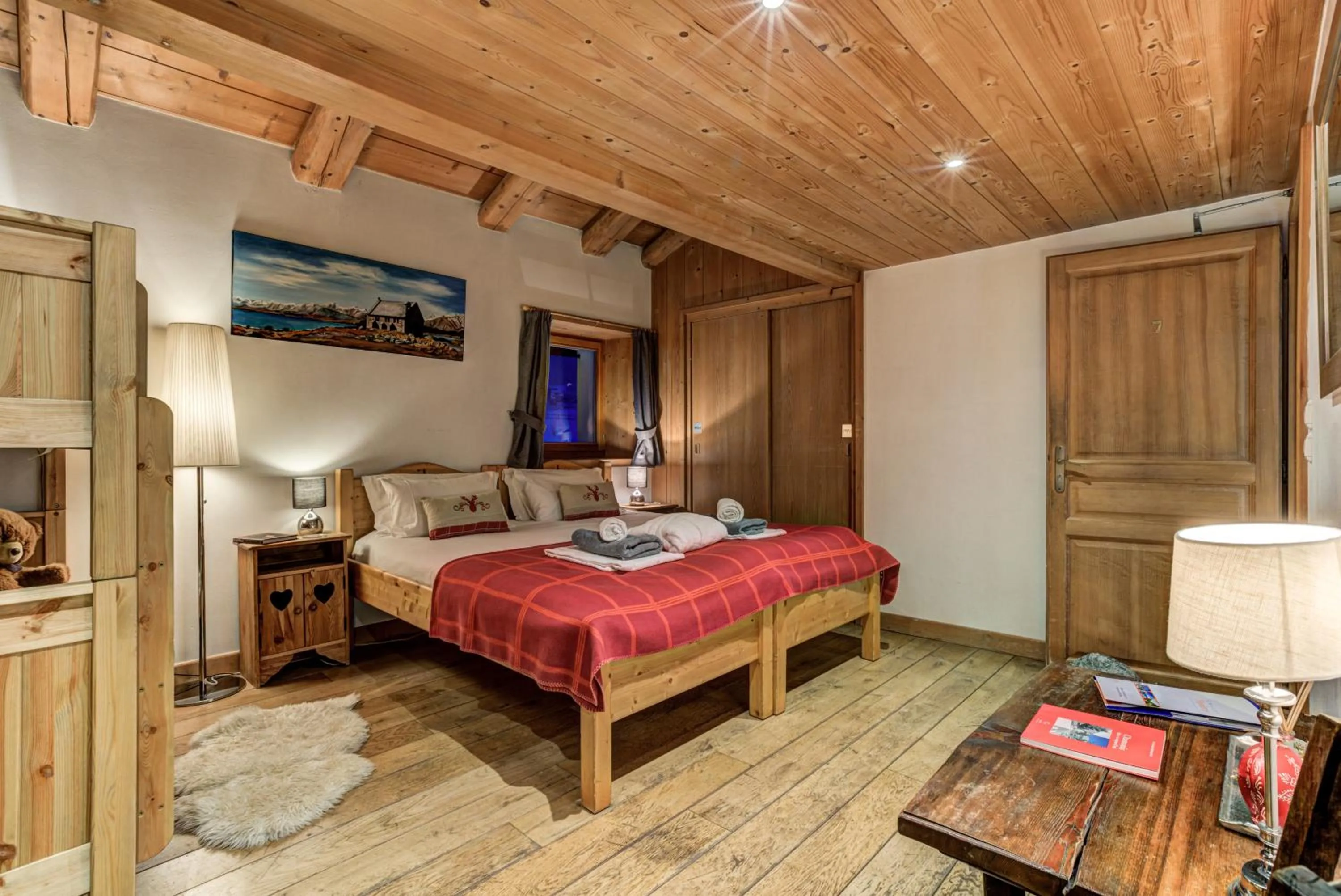 Bedroom, Bed in Chalet Tissières