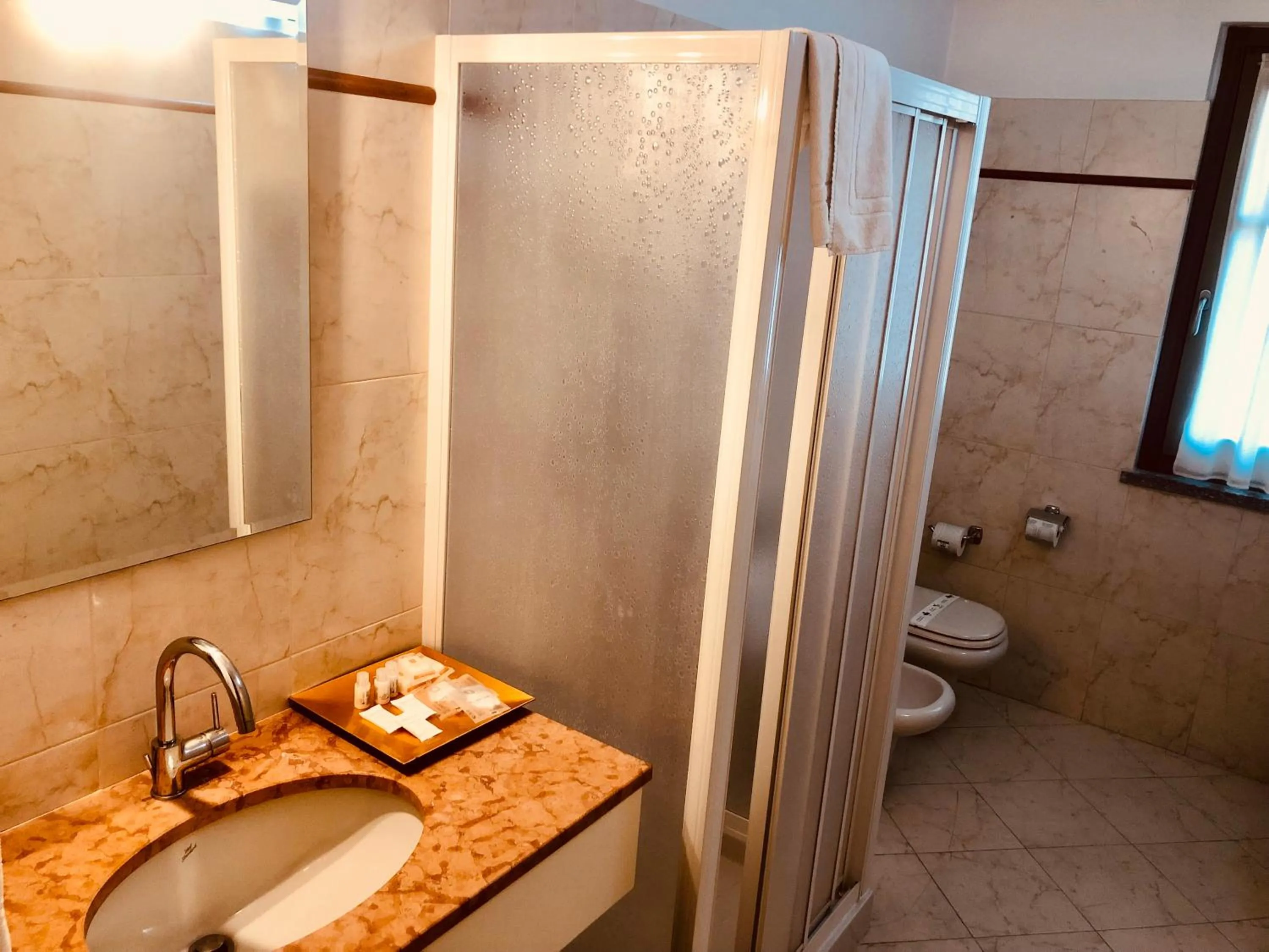 Shower in Hotel Malpensa INN Aereoporto