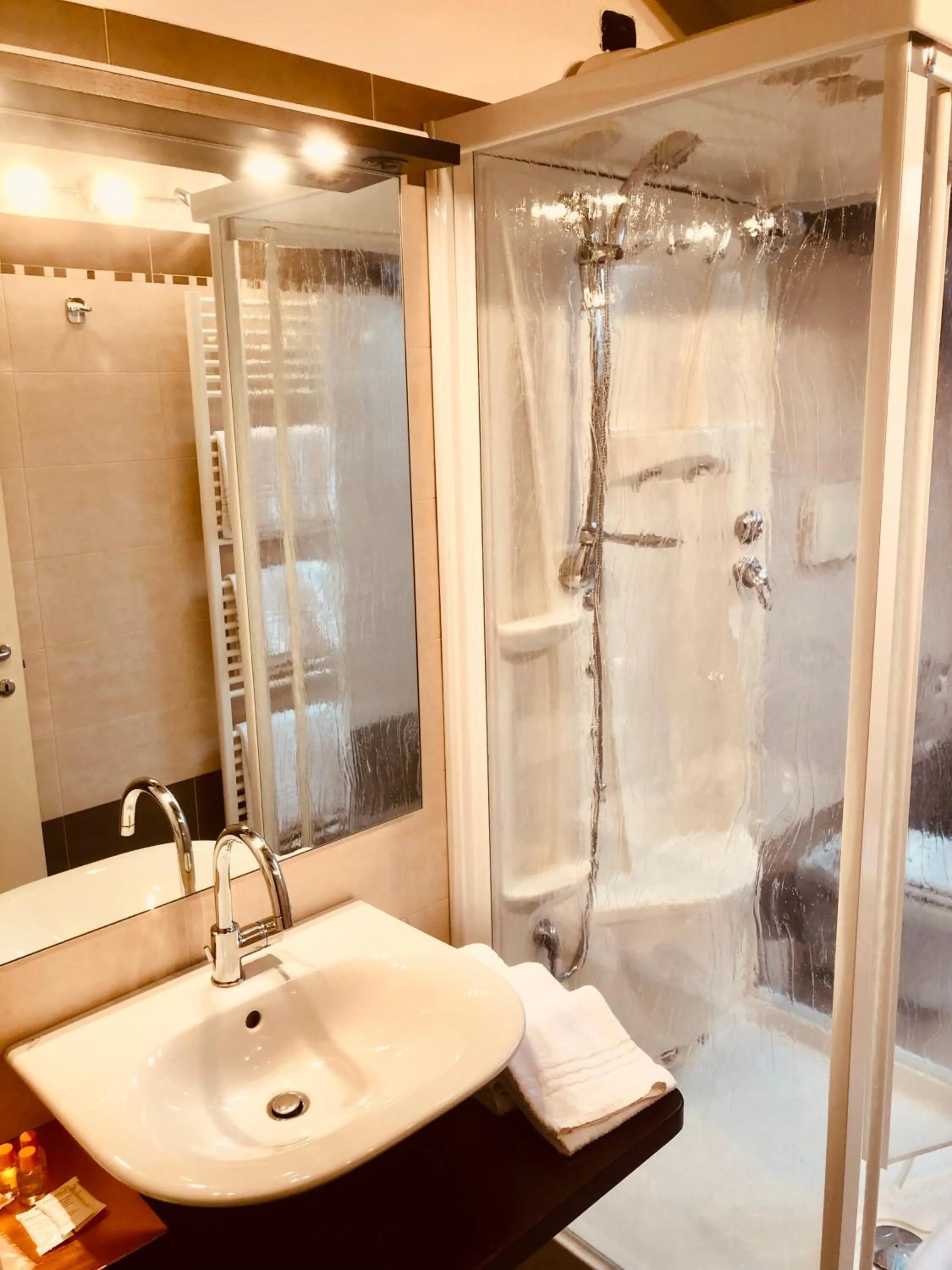 Shower in Hotel Malpensa INN Aereoporto