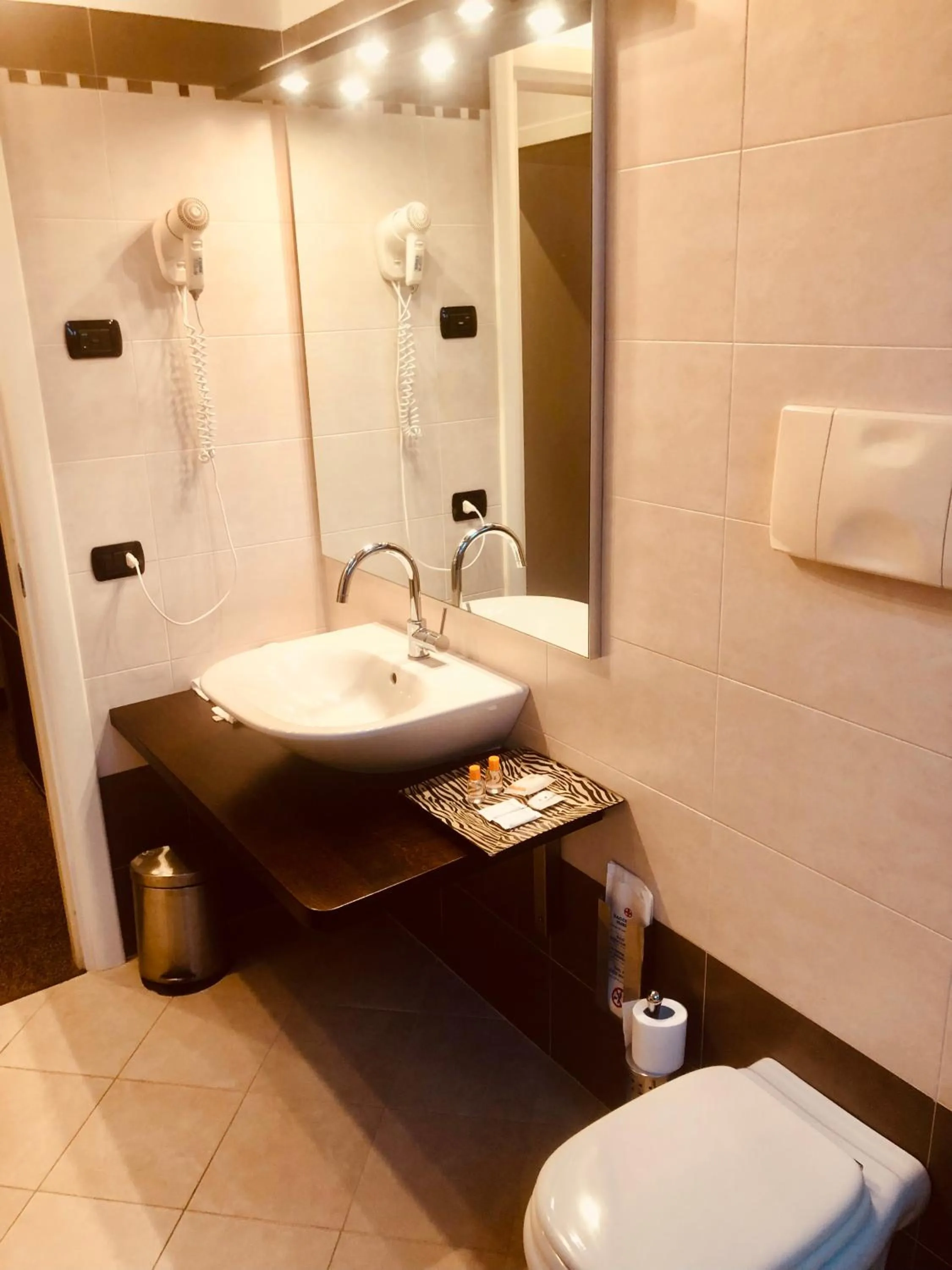 Toilet in Hotel Malpensa INN Aereoporto