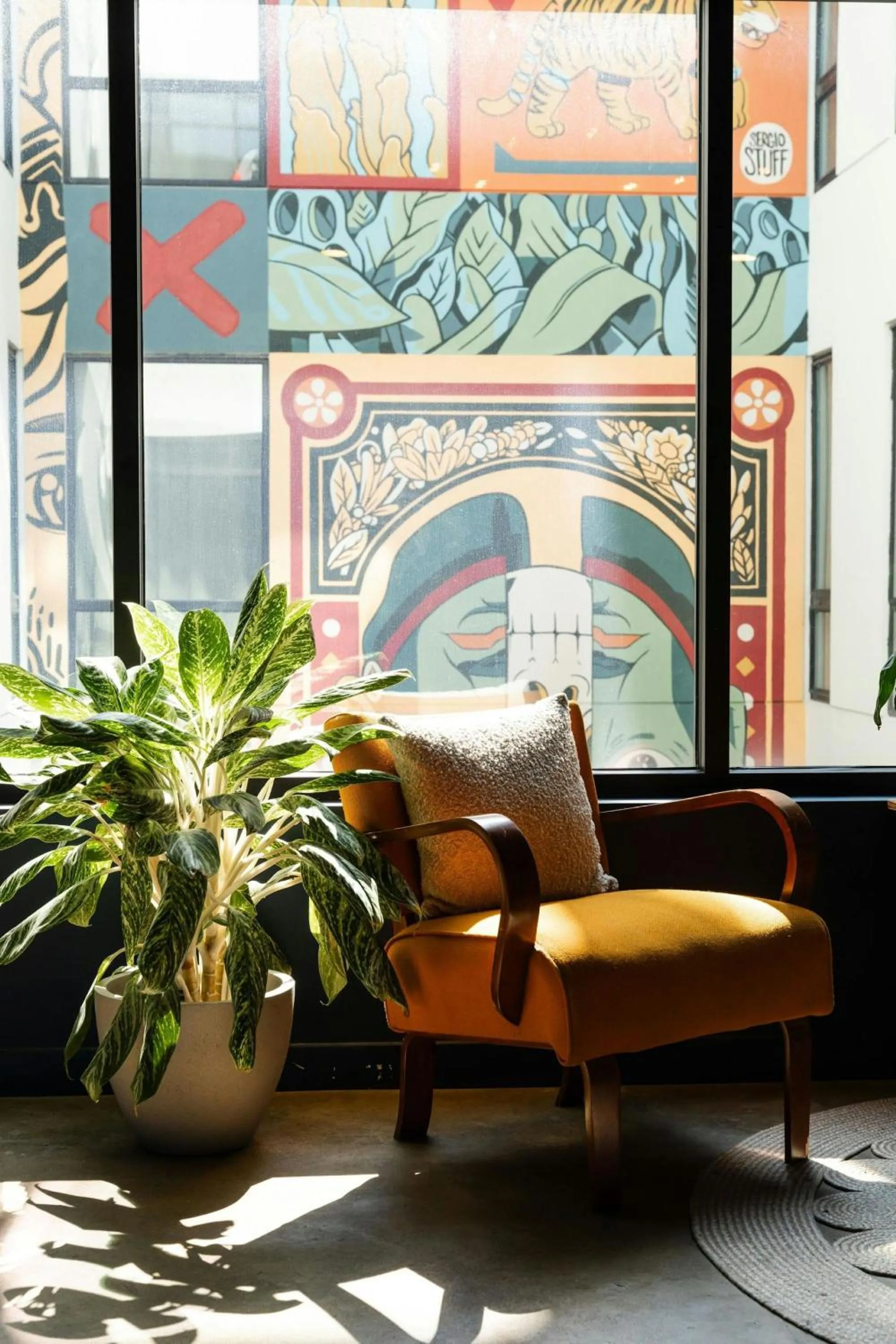 Seating area in Hotel Nell - Union Market