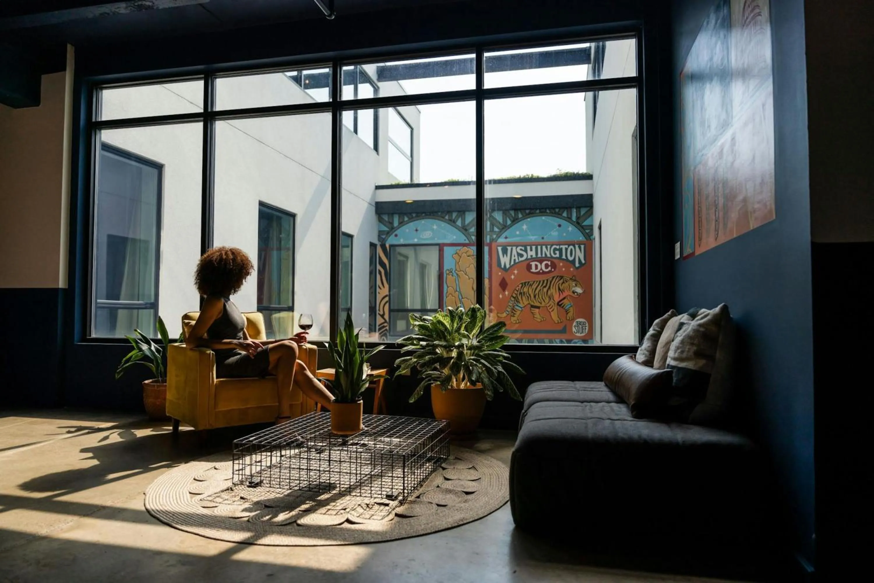 Seating area in Hotel Nell - Union Market