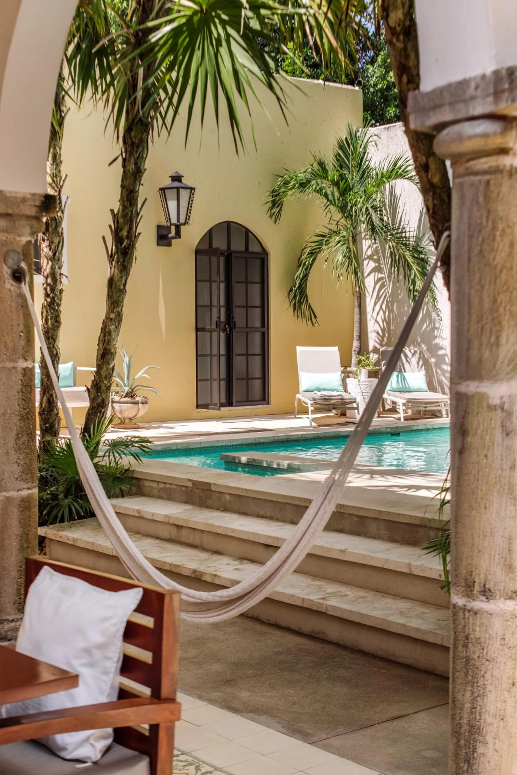 Pool view in The Diplomat Boutique Hotel