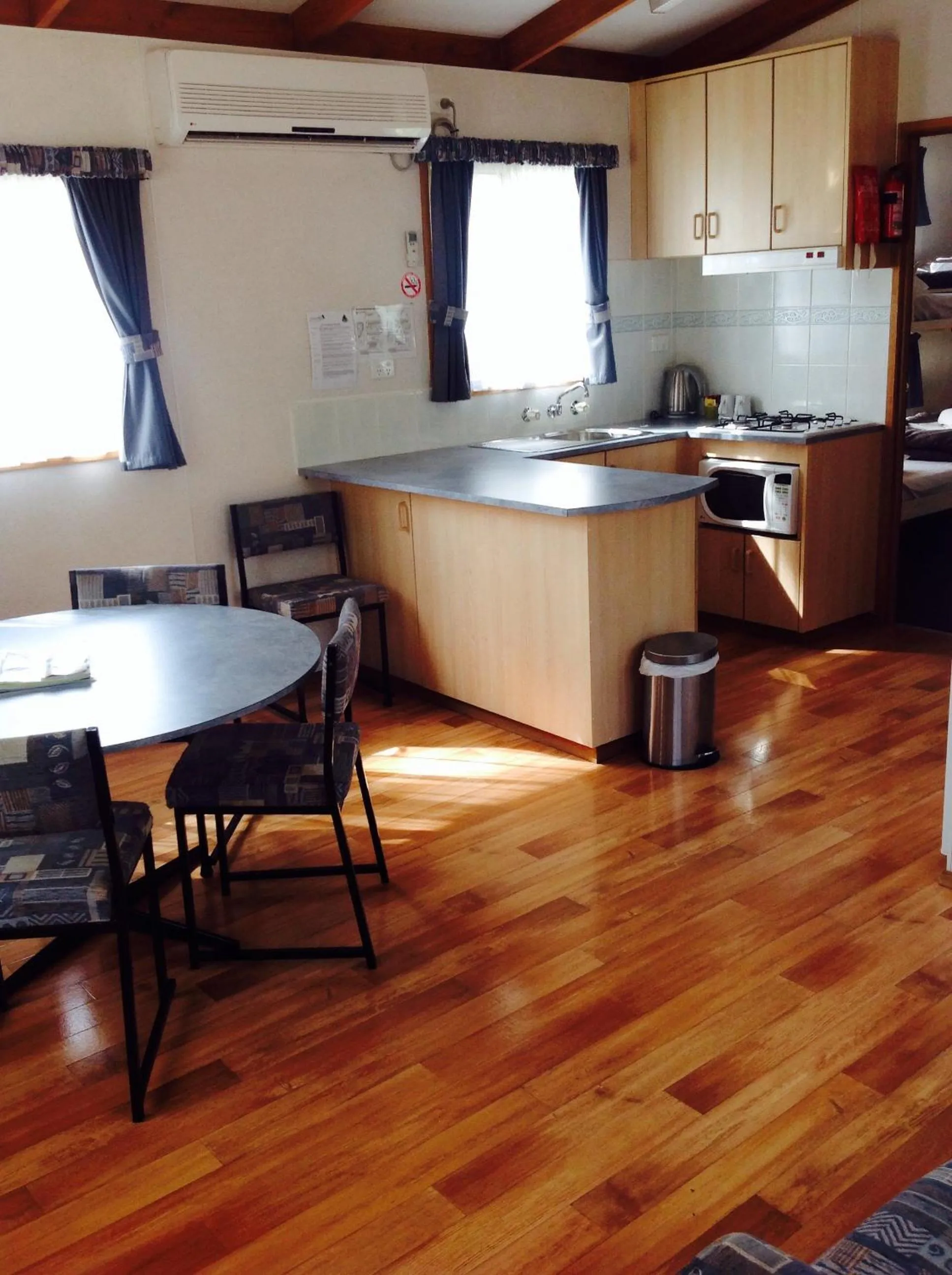 Living room in McLean Beach Holiday Park