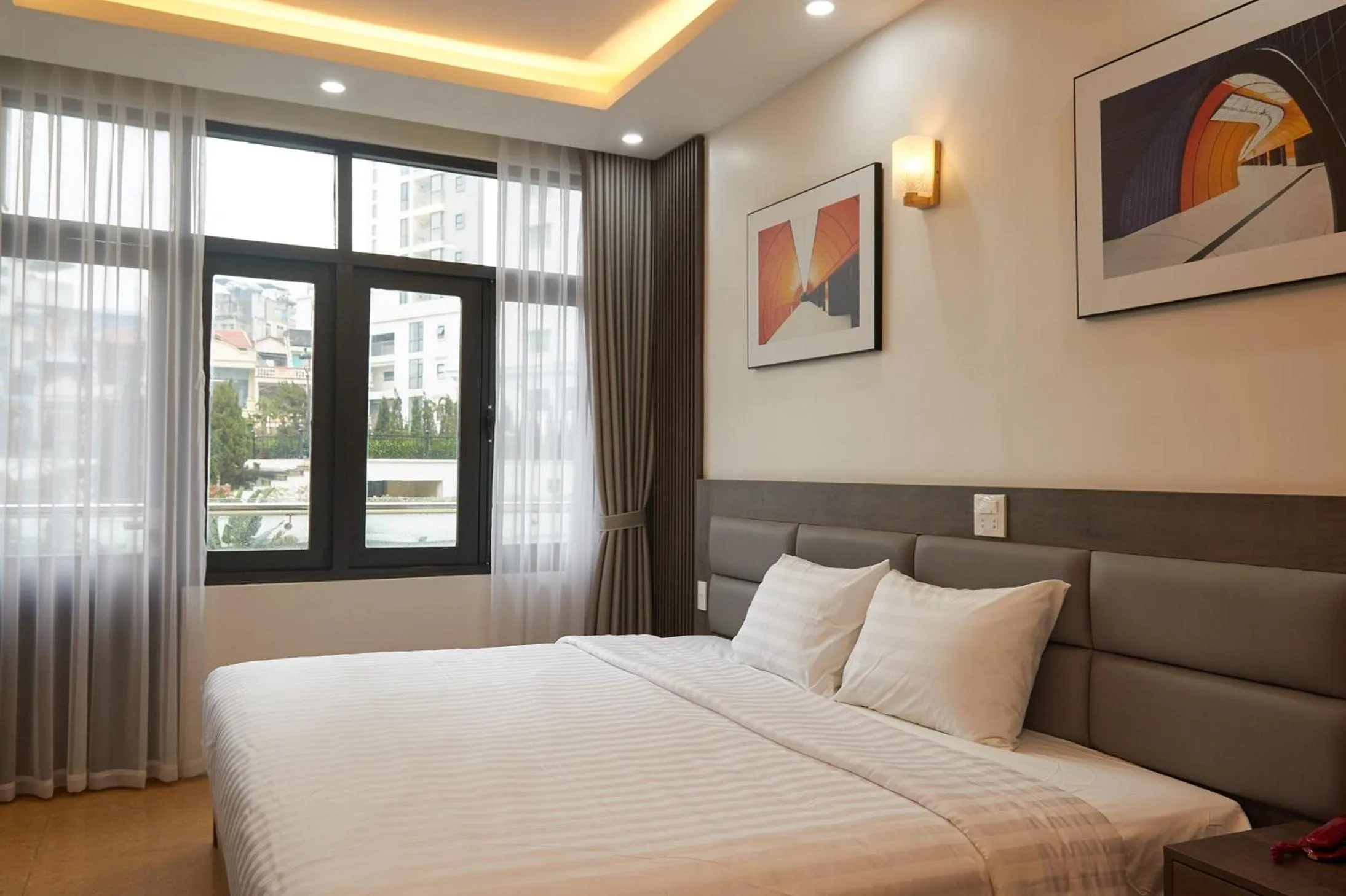 Bed in Van Nam Hotel