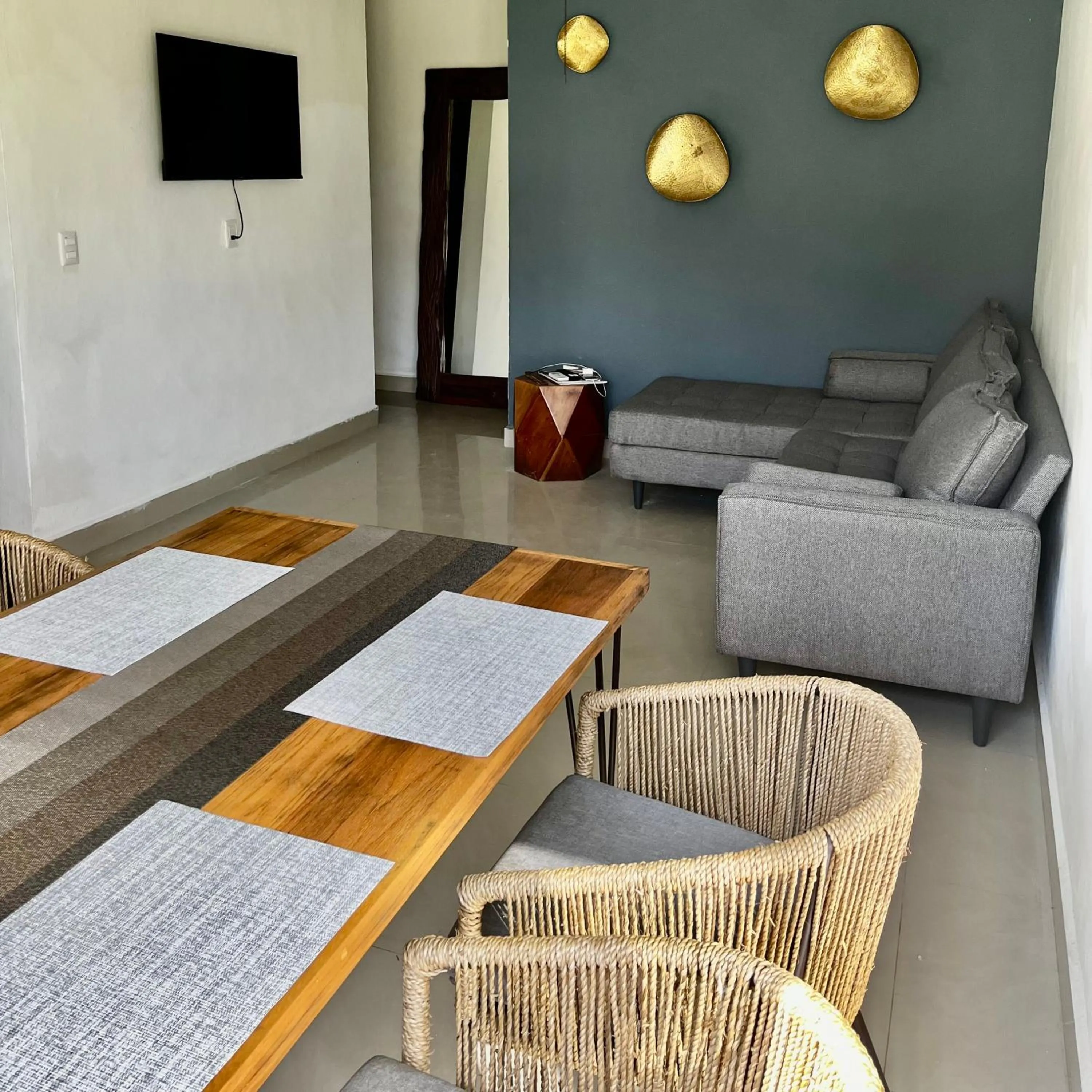 Living room in Condominio en ZH Cancun