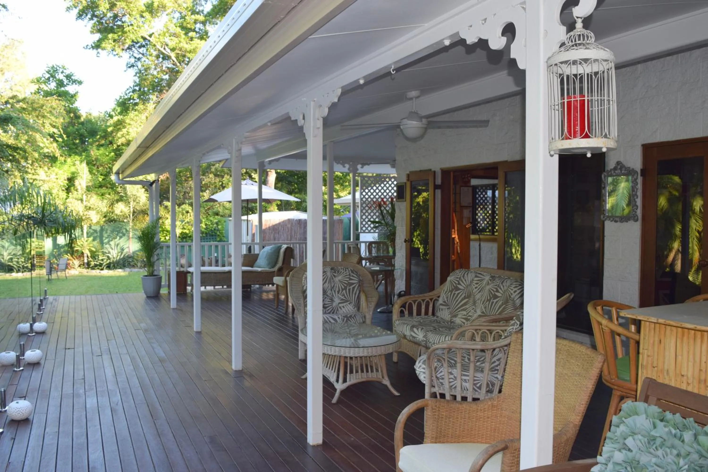 Balcony/Terrace in South Pacific Bed & Breakfast