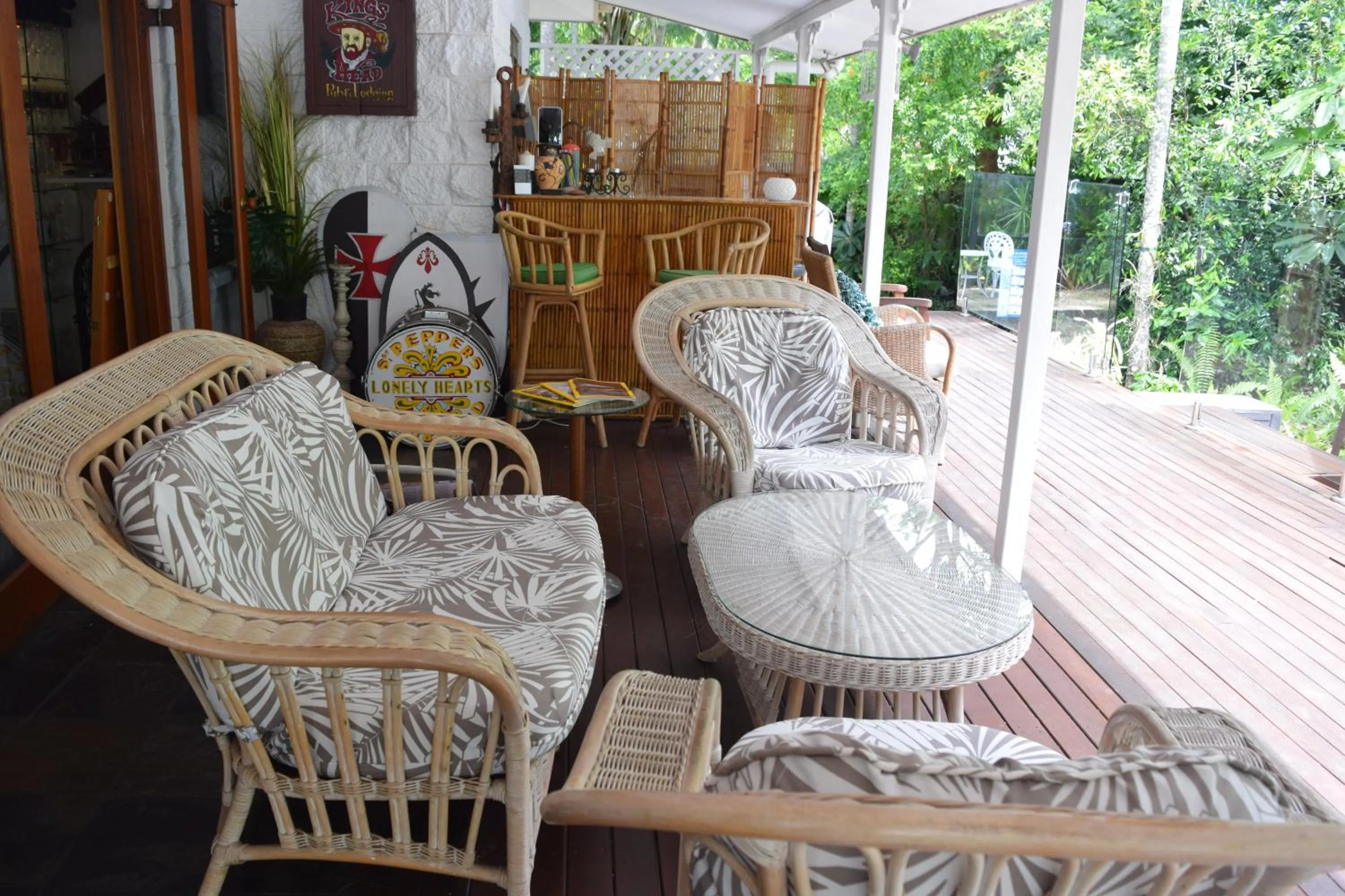Balcony/Terrace in South Pacific Bed & Breakfast