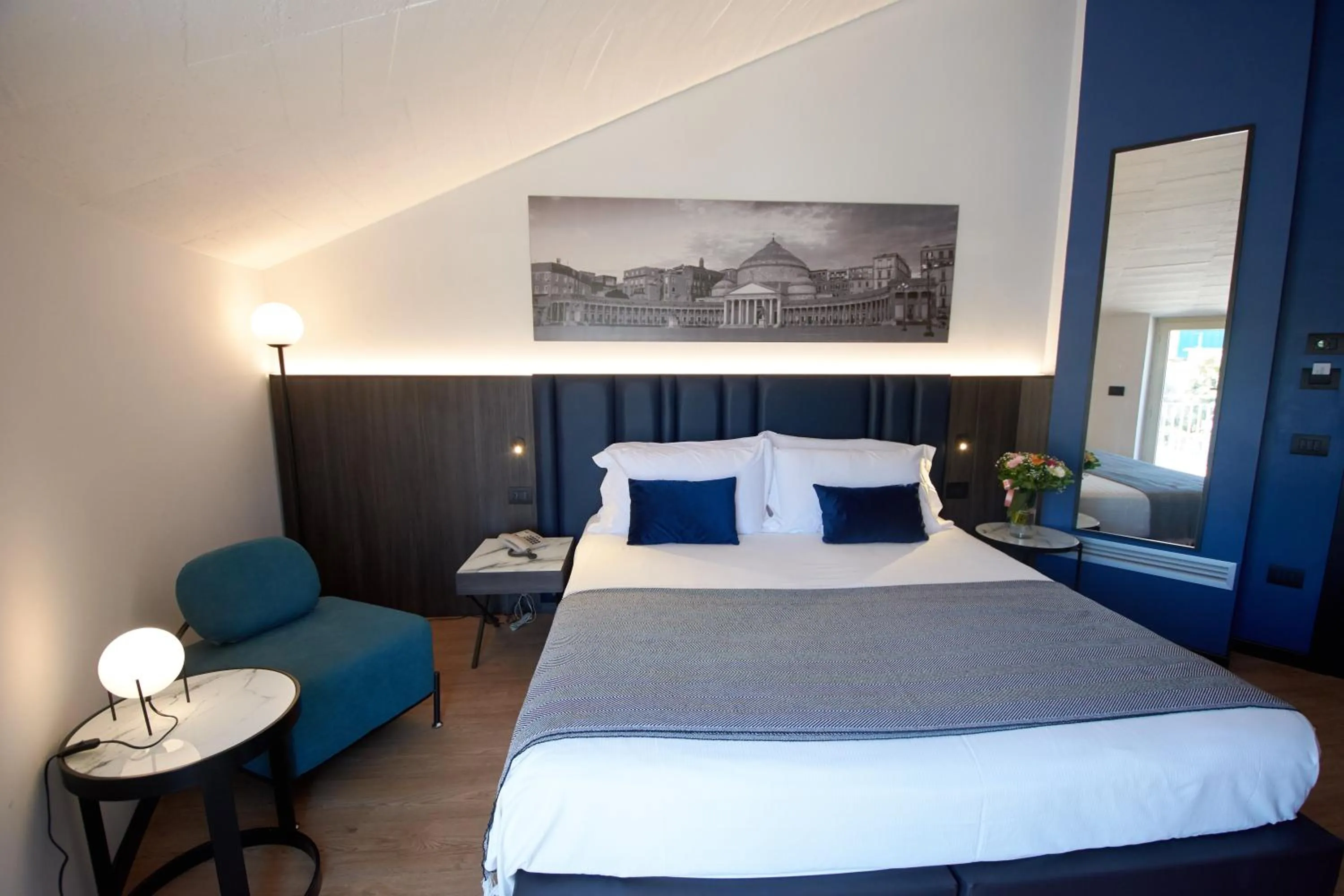 Bed in Hotel Leonessa