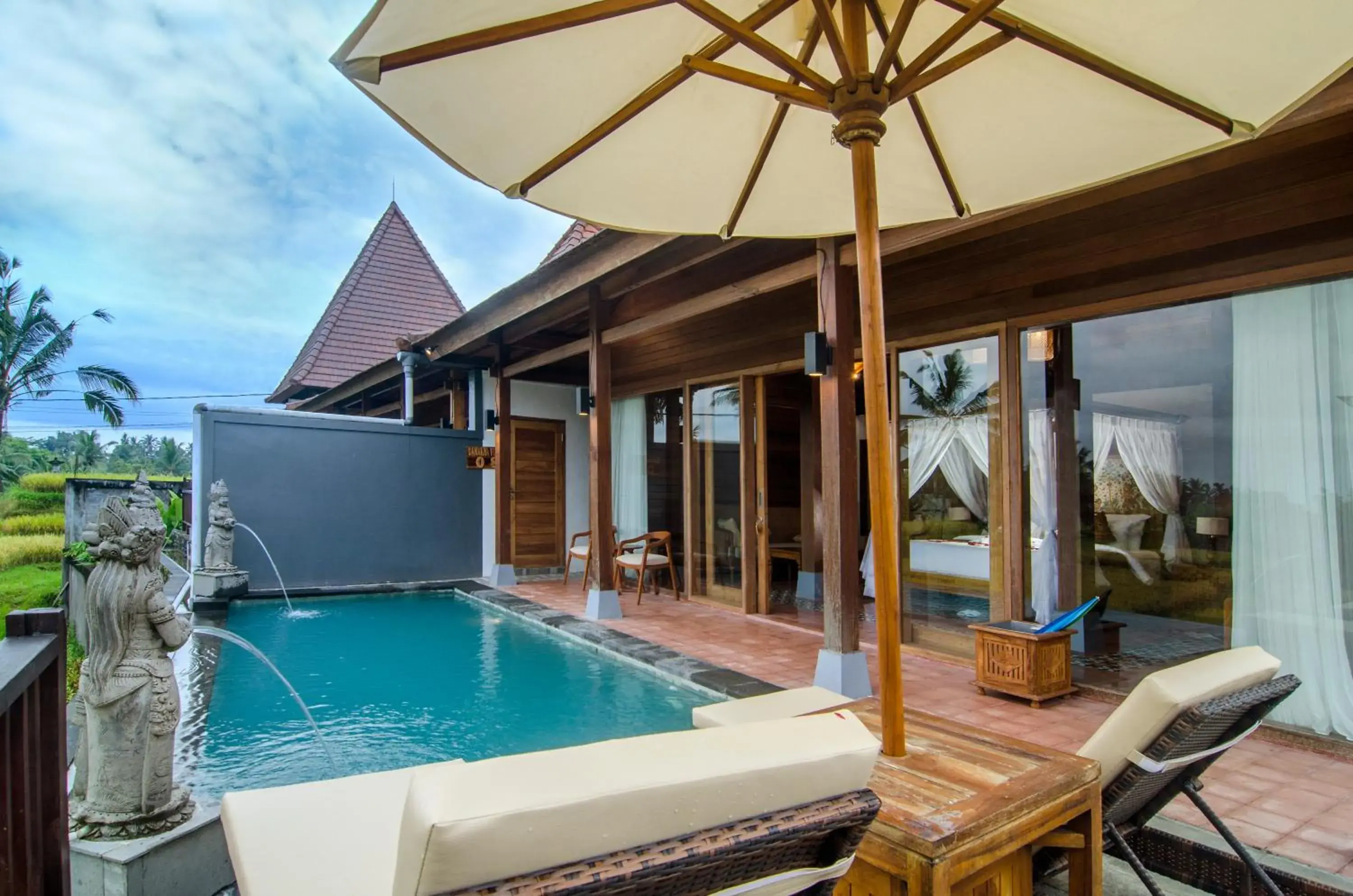 Pool view in Danakha Villa Ubud Pool view in Danakha Villa Ubud