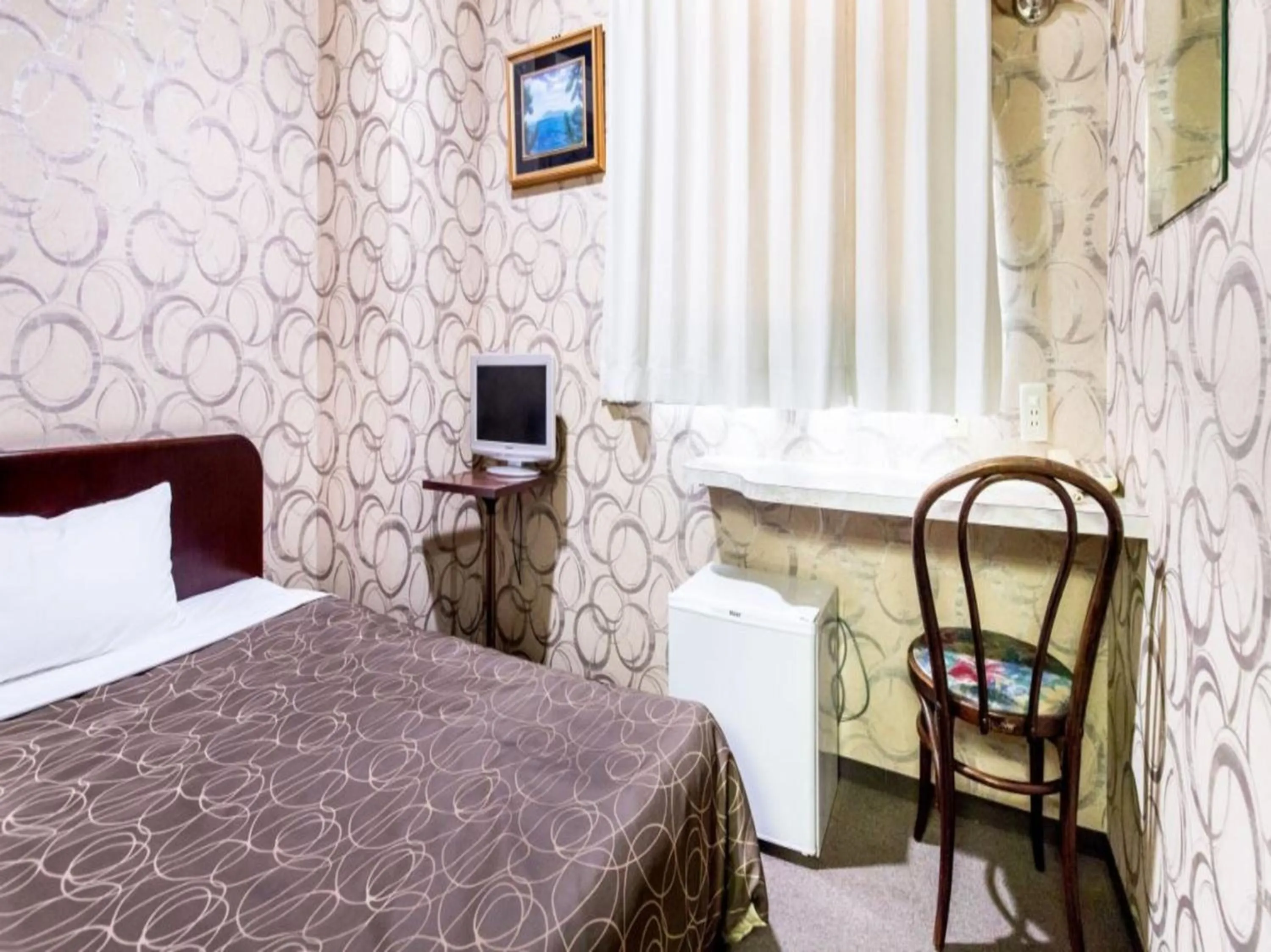 Bed in Business Hotel Kawashima