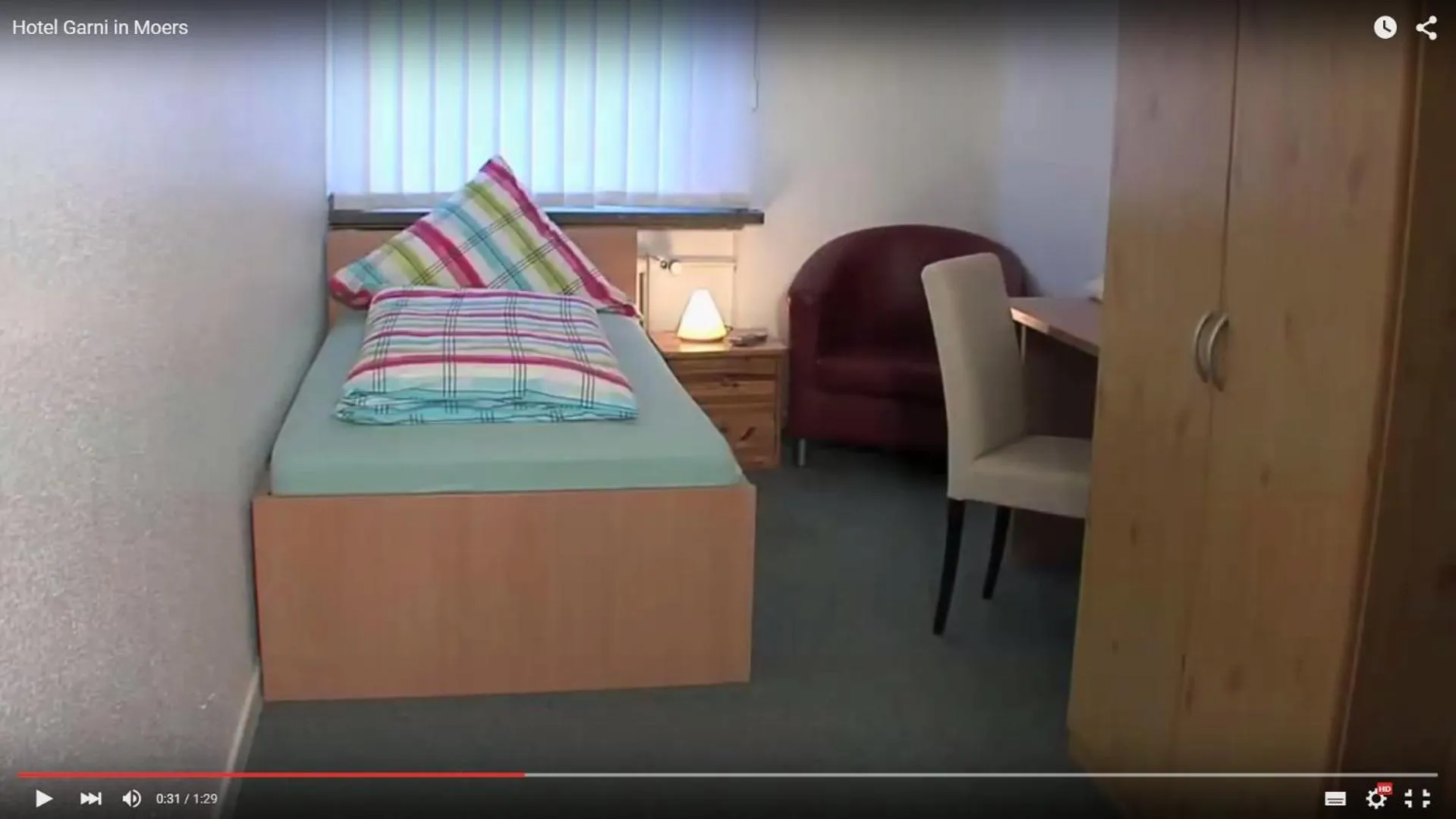 Bed in Hotel Garni Moers