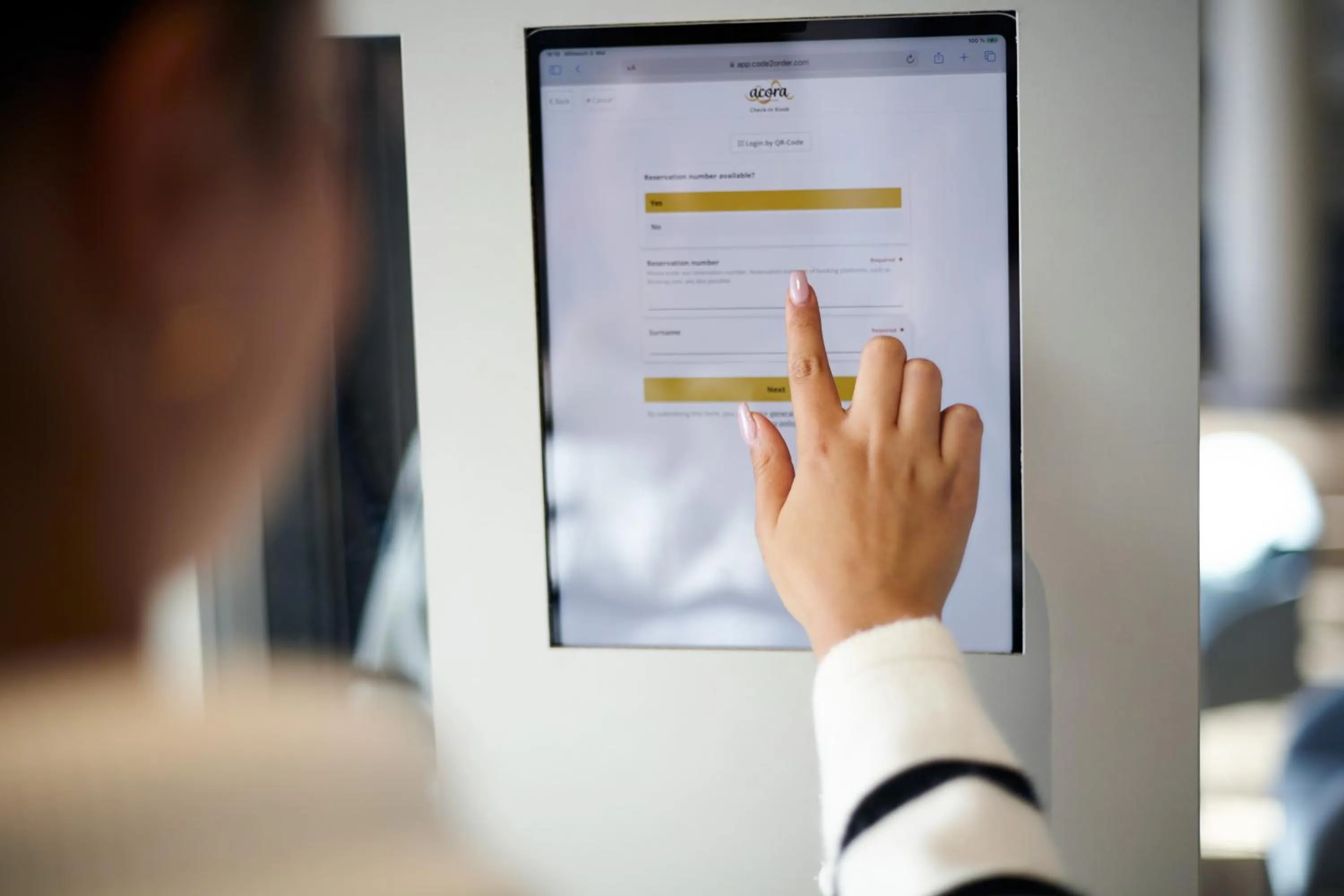 Lobby or reception in acora Dusseldorf Airport