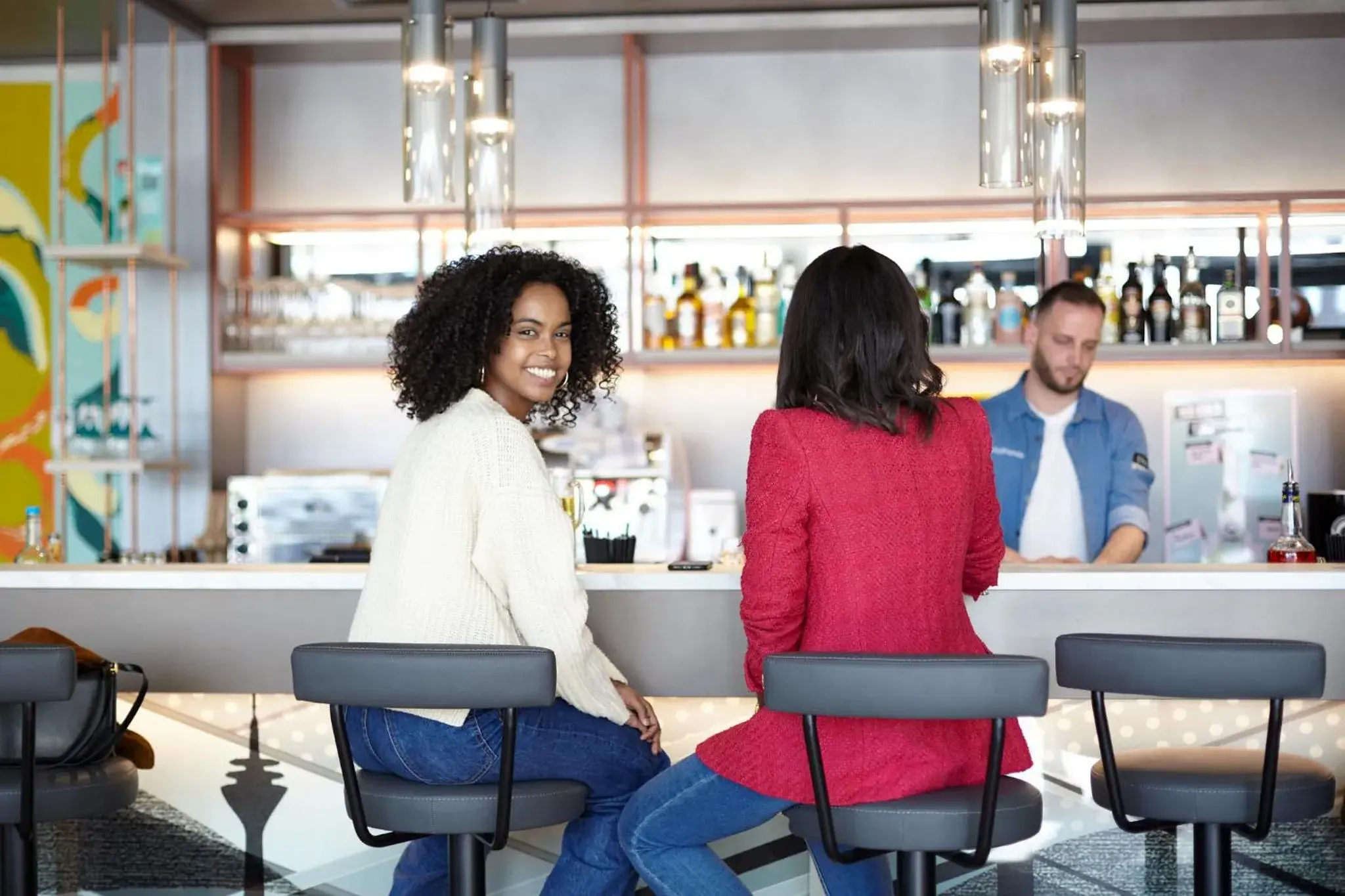 Lounge or bar in Candlewood Suites Düsseldorf Airport by IHG Lounge or bar in Candlewood Suites Düsseldorf Airport by IHG