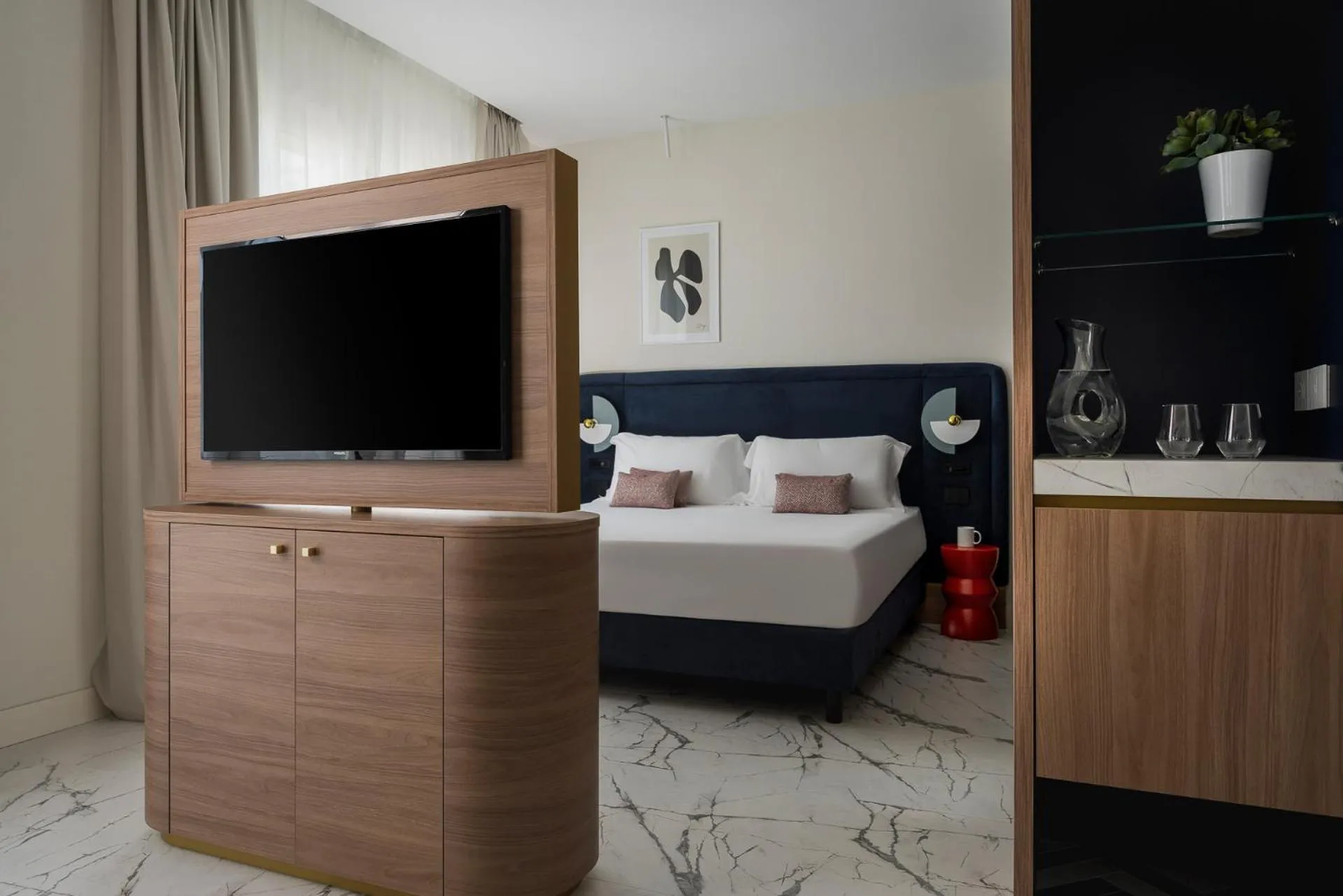 Bedroom, Bed in Parioli Hotel Rimini