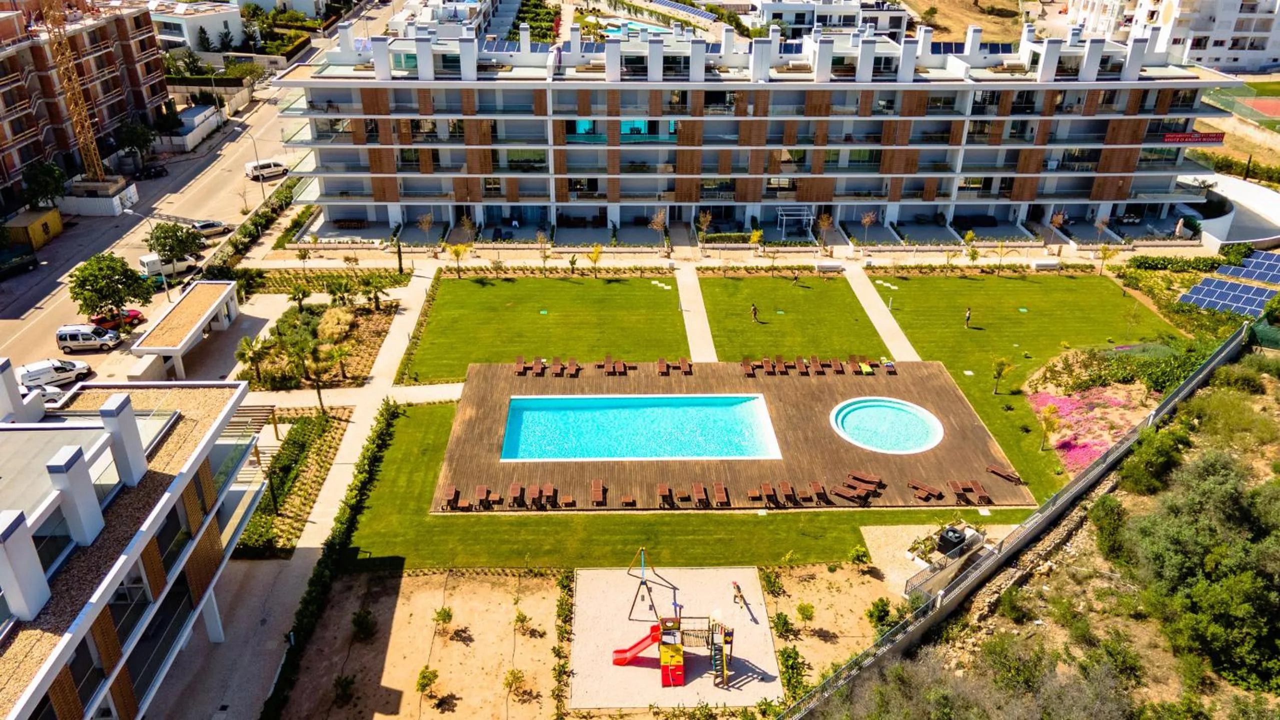 Swimming pool in Apartamento Vista Jardim by Portucasa