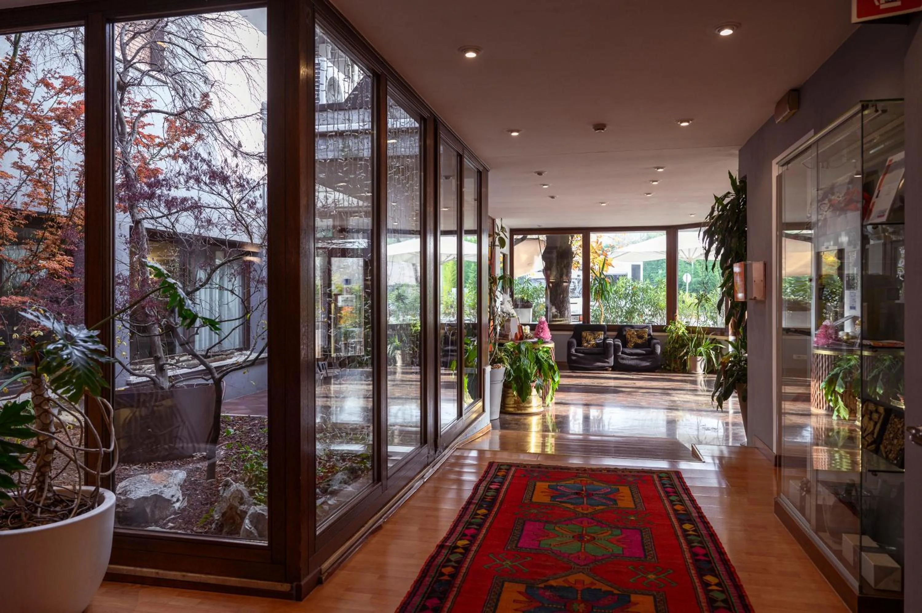 Garden view in Hotel Due Ragni e Ristorante