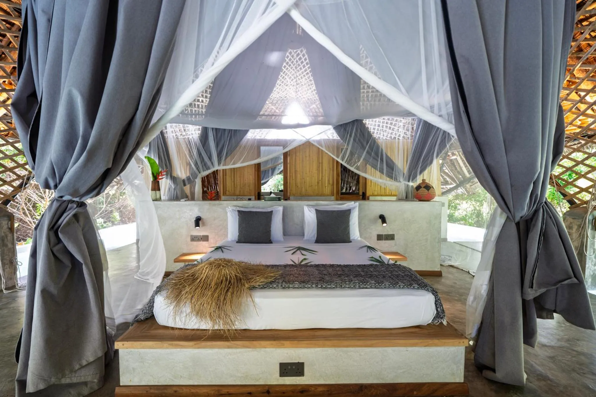 Bed in Bamboo Zanzibar