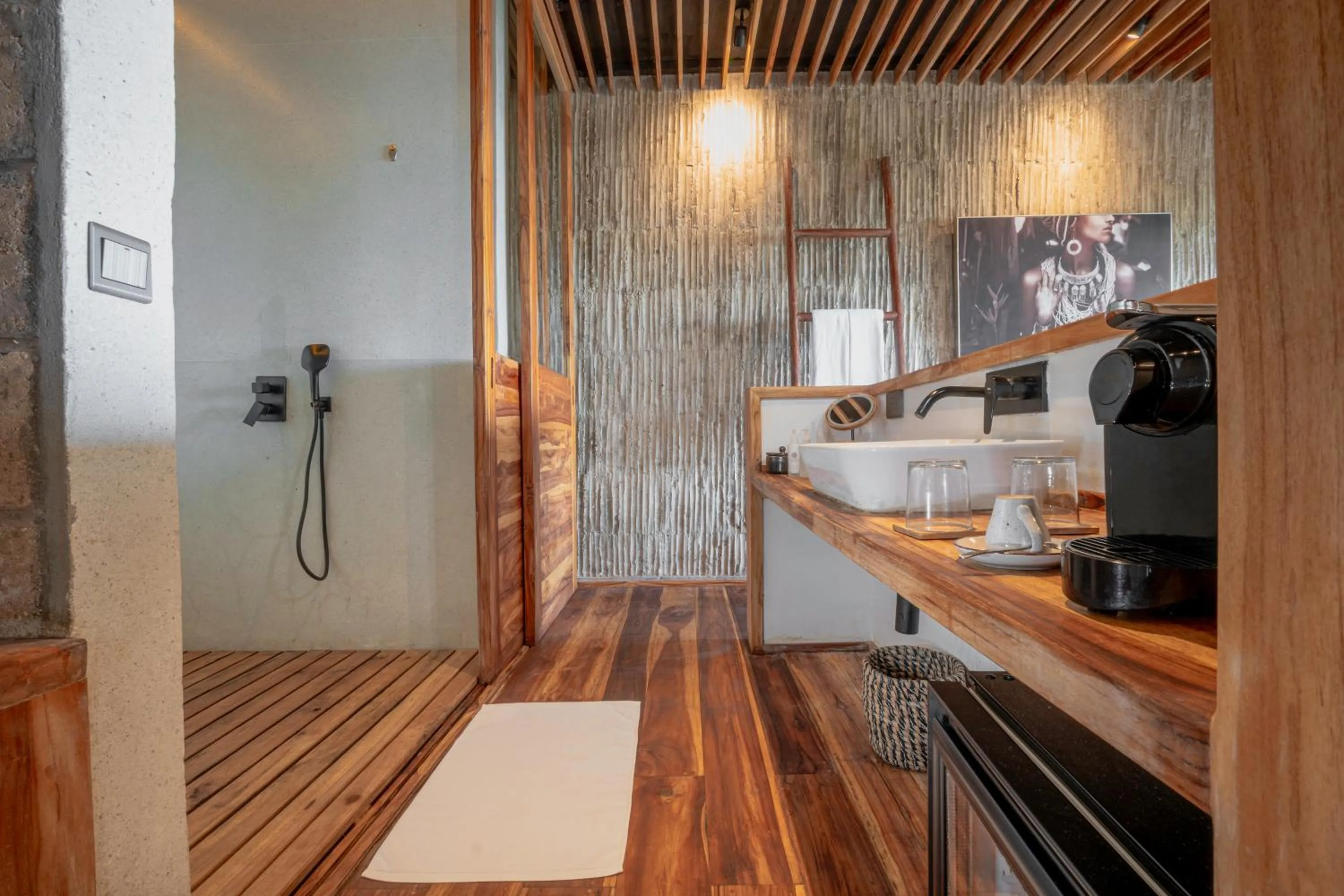 Shower in Bamboo Zanzibar