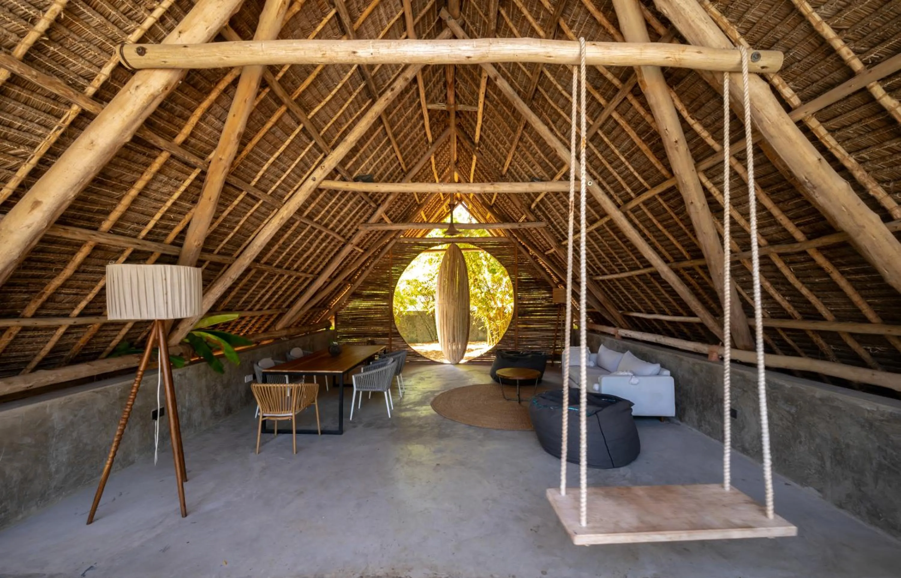 Communal lounge/ TV room in Bamboo Zanzibar